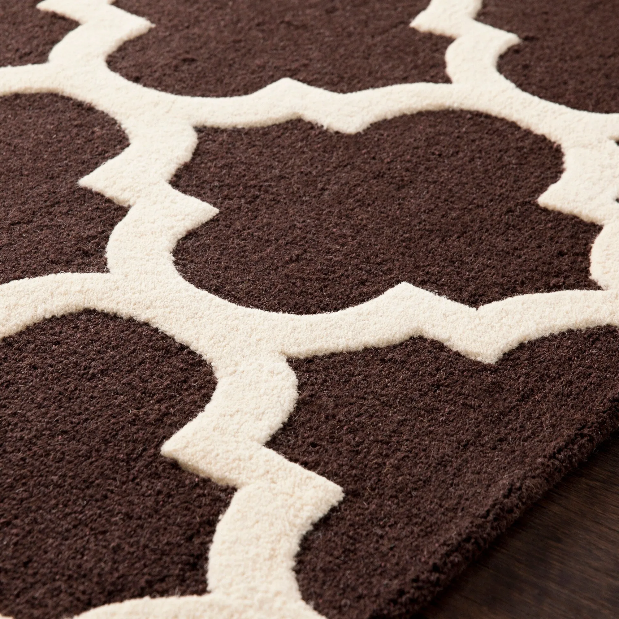 Hand-Tufted Alai Moroccan Trellis Wool Rug