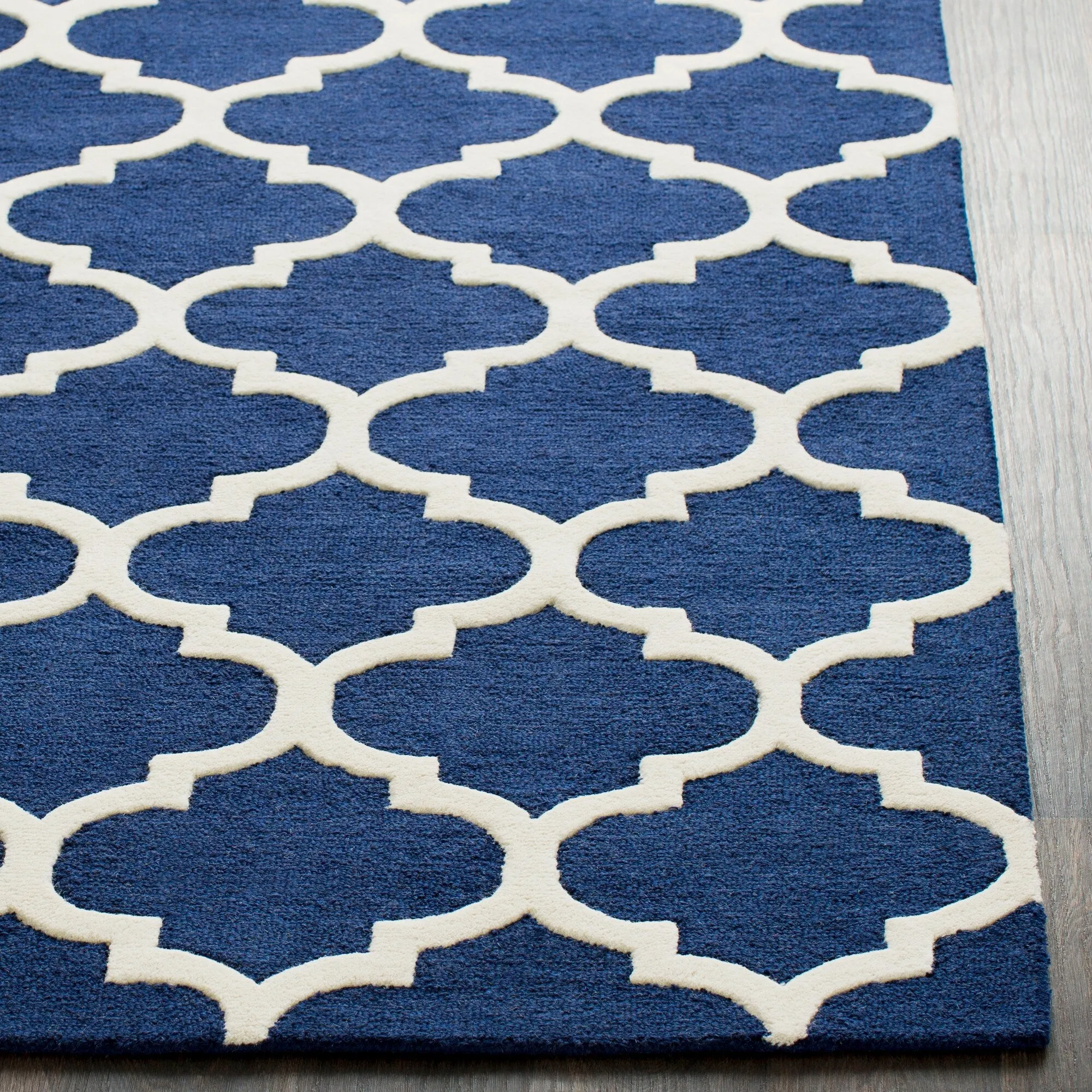 Hand-Tufted Alai Moroccan Trellis Wool Rug
