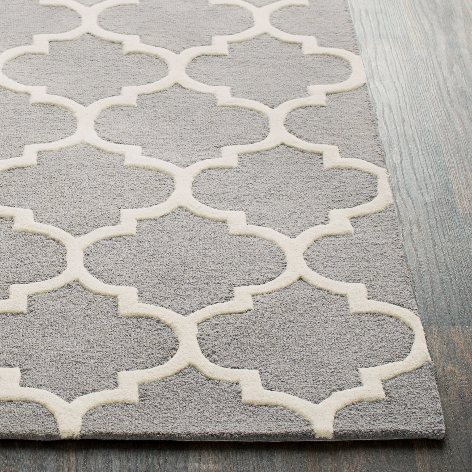 Hand-Tufted Alai Moroccan Trellis Wool Rug