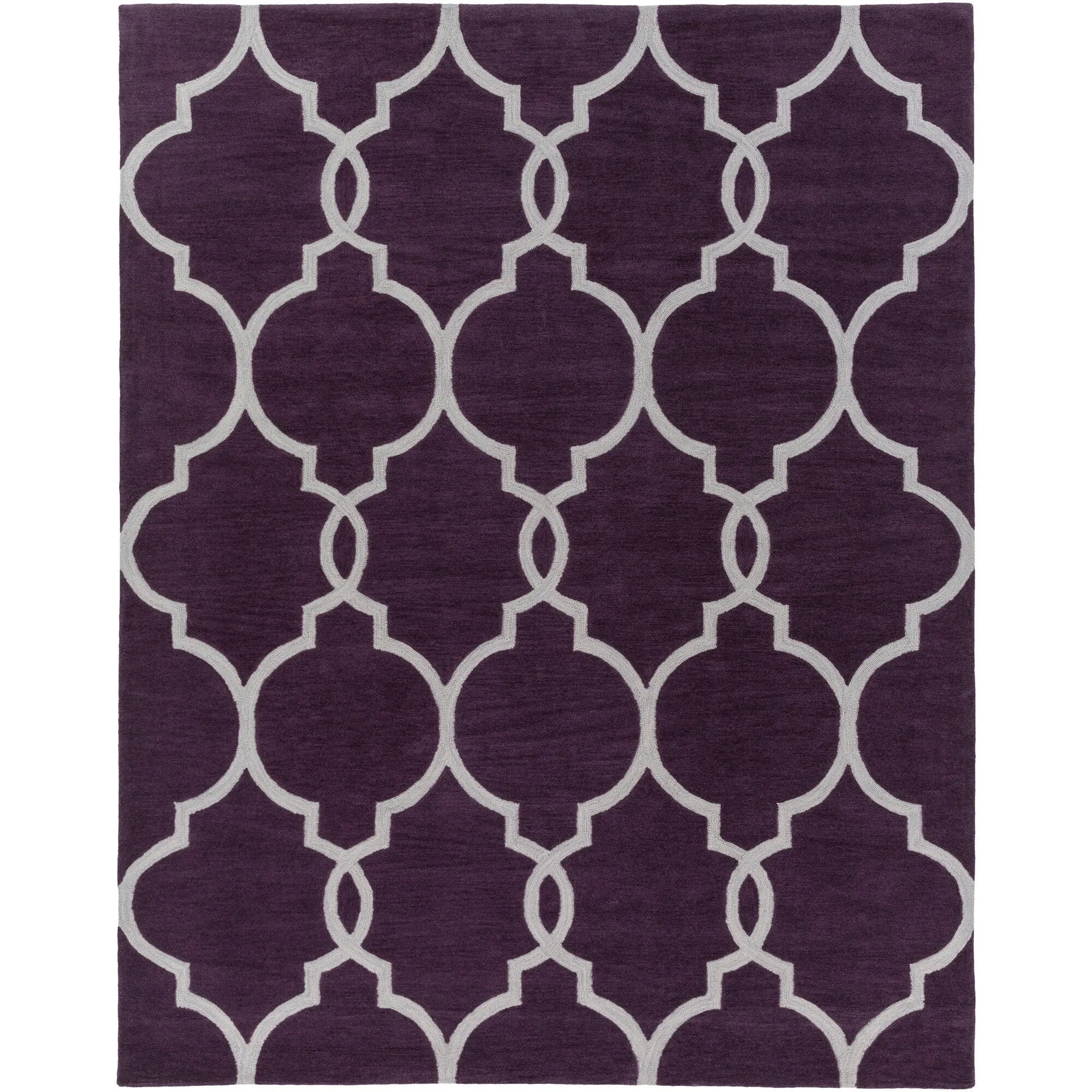 Hand-Tufted Frome Moroccan Trellis Area Rug