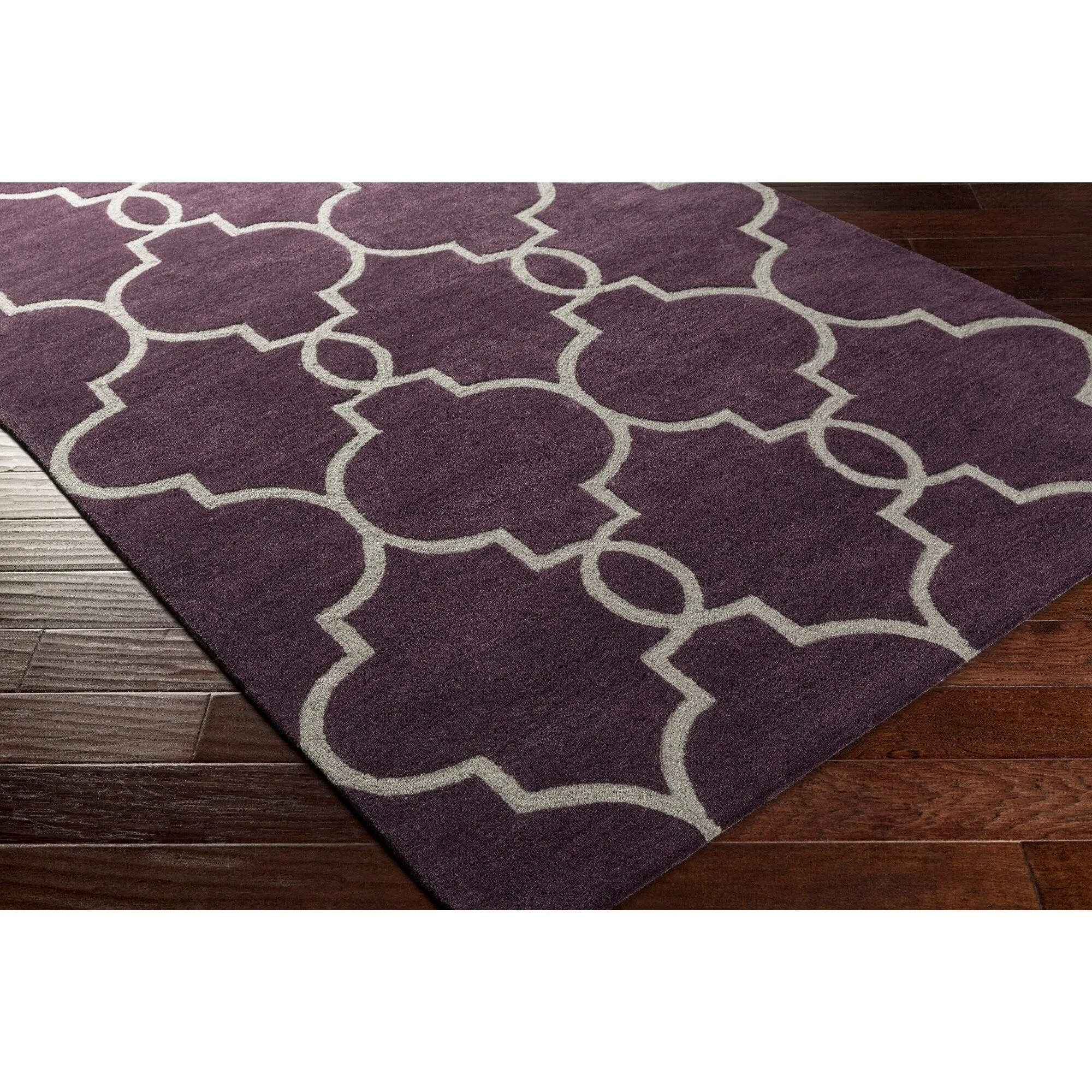 Hand-Tufted Frome Moroccan Trellis Area Rug
