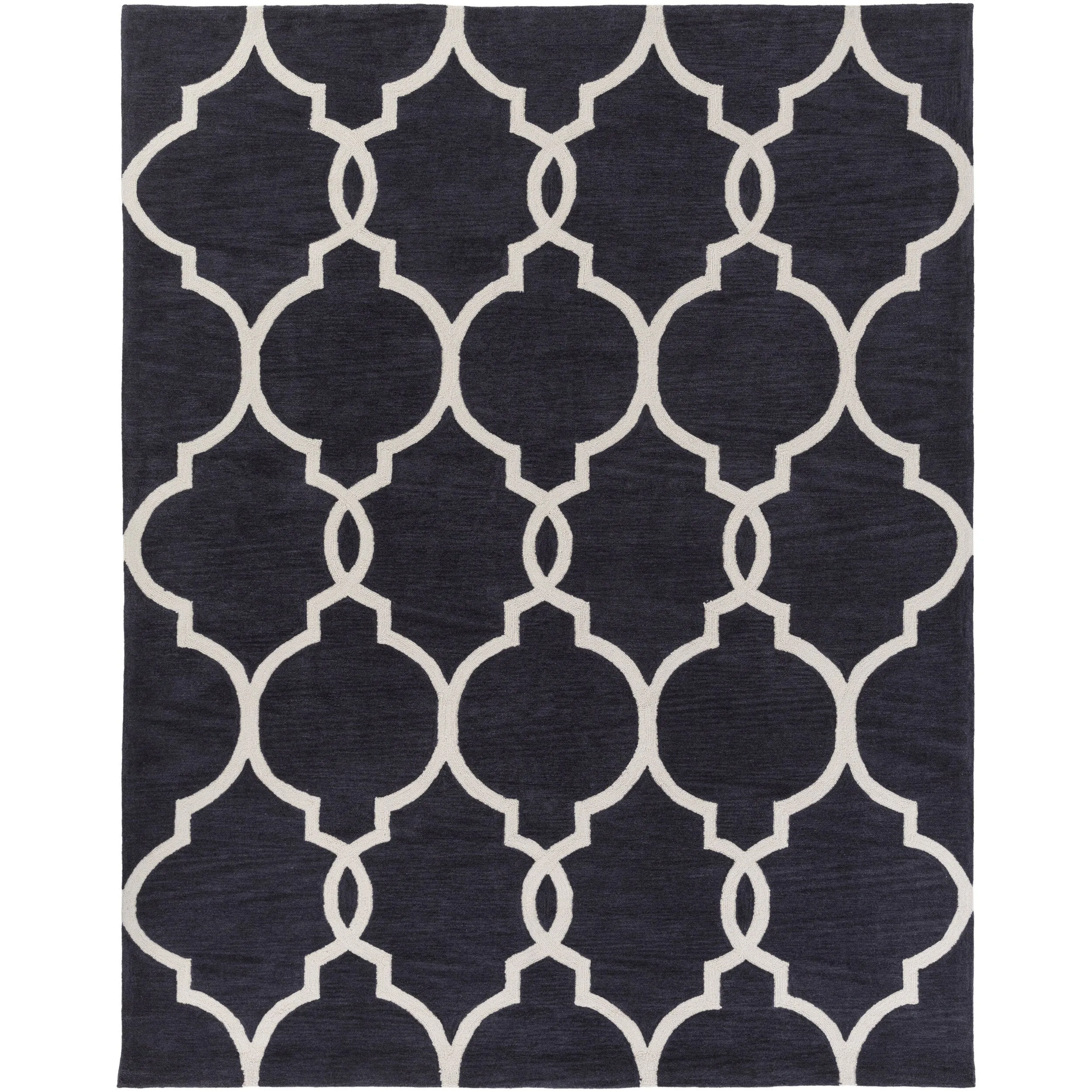 Hand-Tufted Frome Moroccan Trellis Area Rug