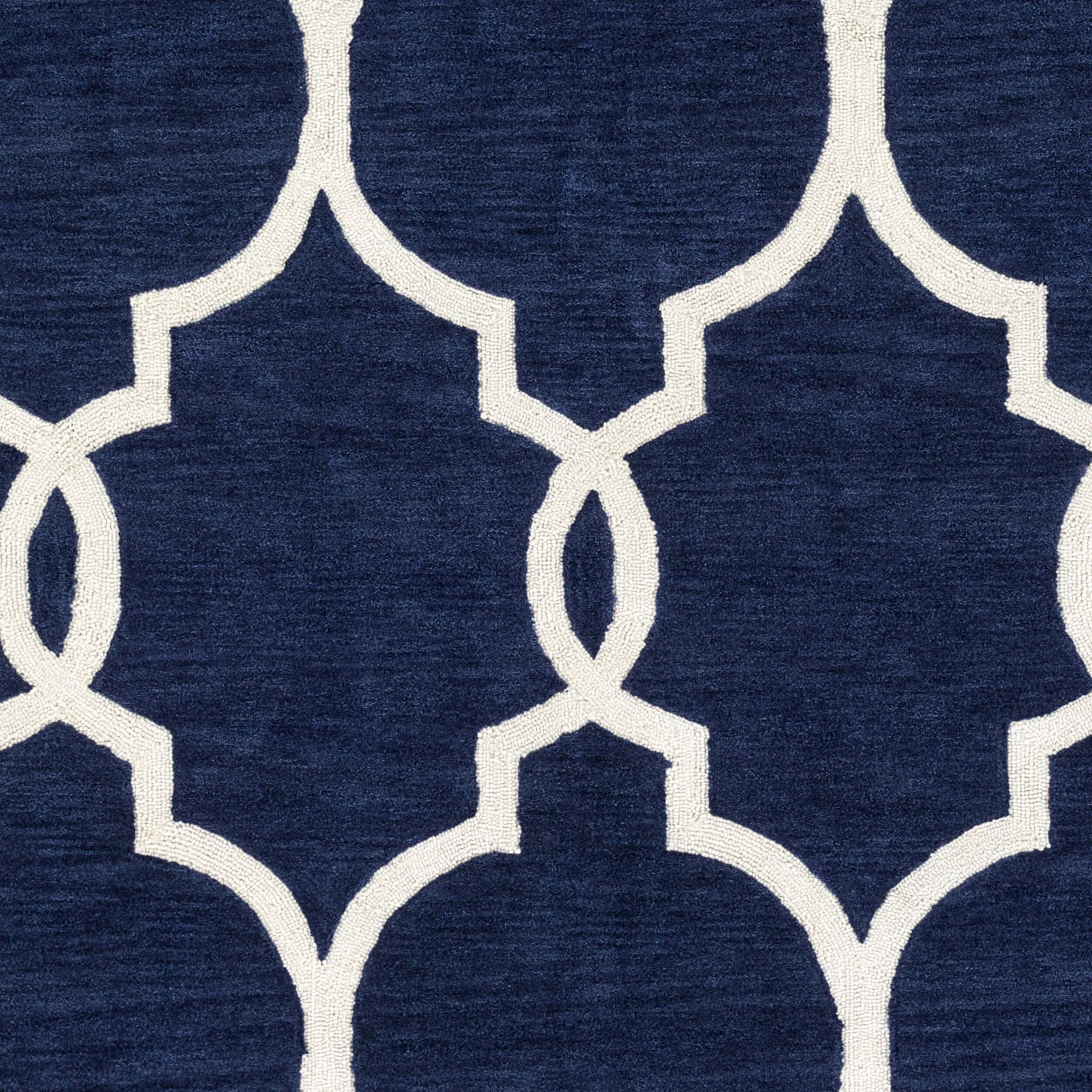 Hand-Tufted Frome Moroccan Trellis Area Rug