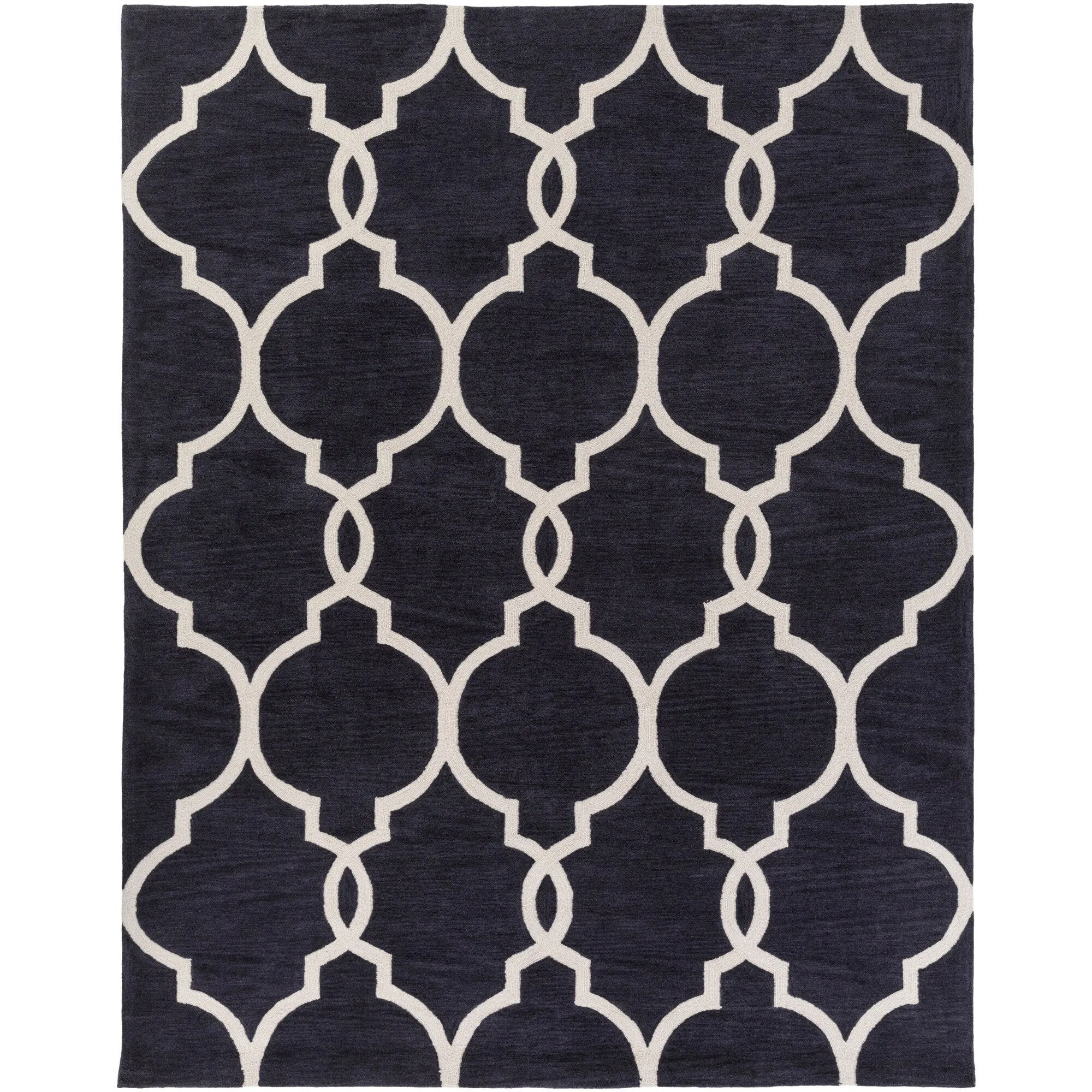 Hand-Tufted Frome Moroccan Trellis Area Rug