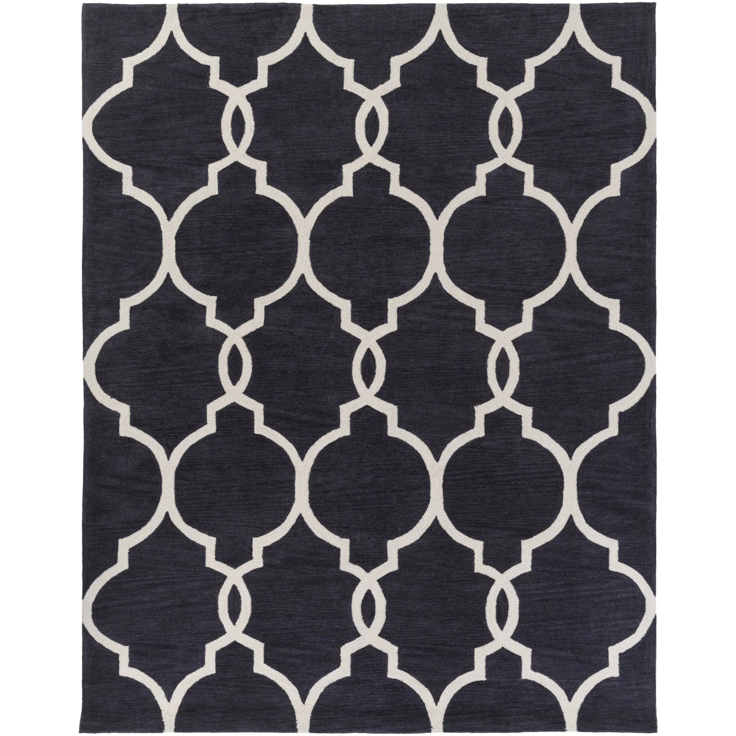 Hand-Tufted Frome Moroccan Trellis Area Rug