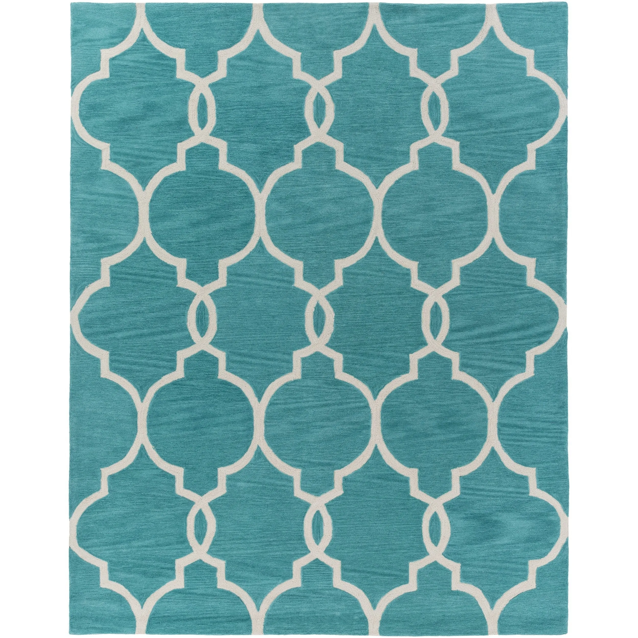 Hand-Tufted Frome Moroccan Trellis Area Rug