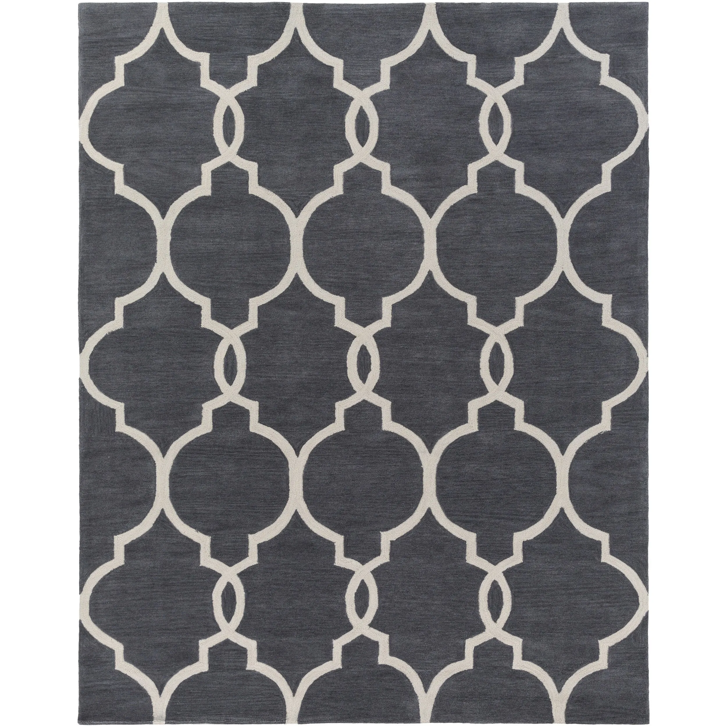 Hand-Tufted Frome Moroccan Trellis Area Rug