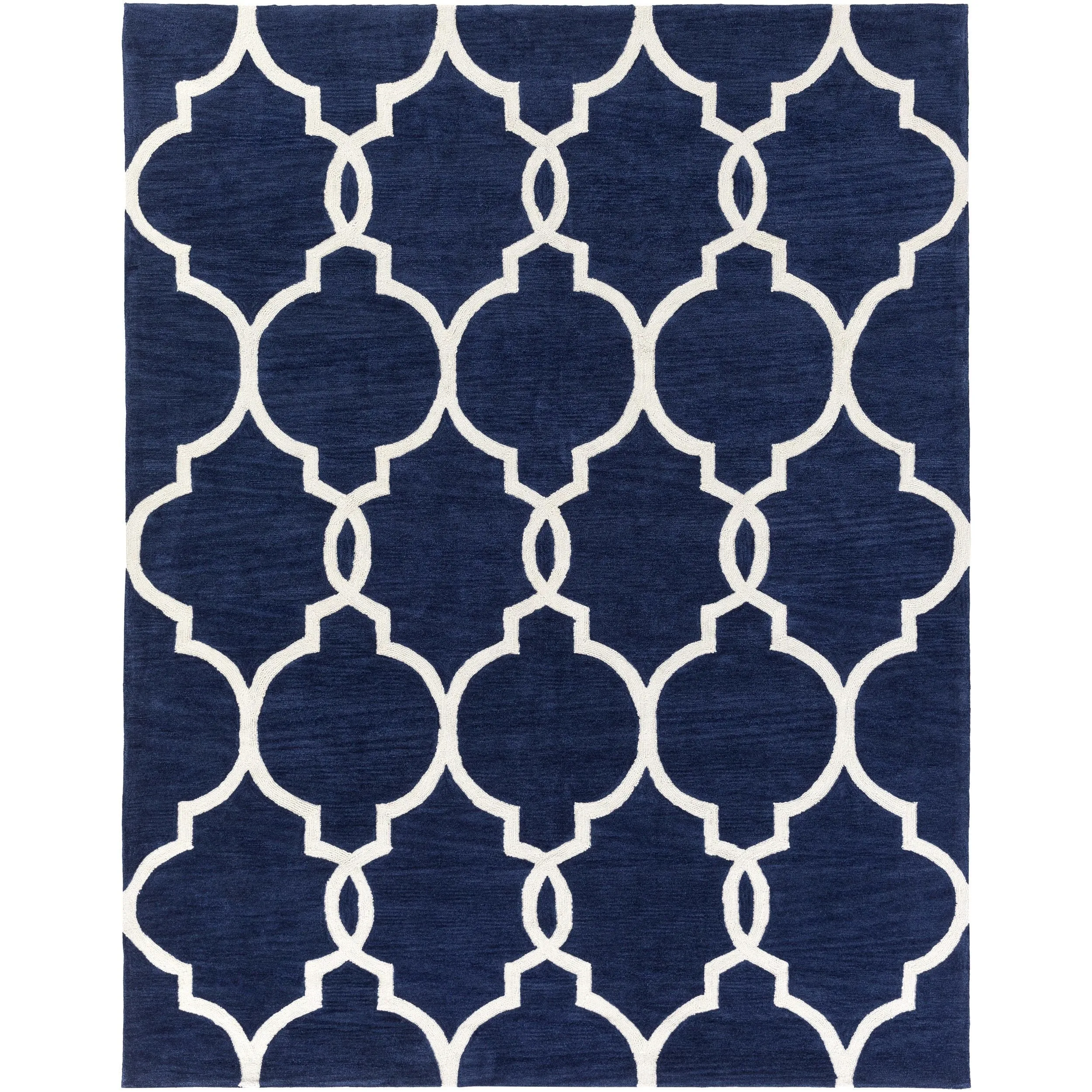 Hand-Tufted Frome Moroccan Trellis Area Rug