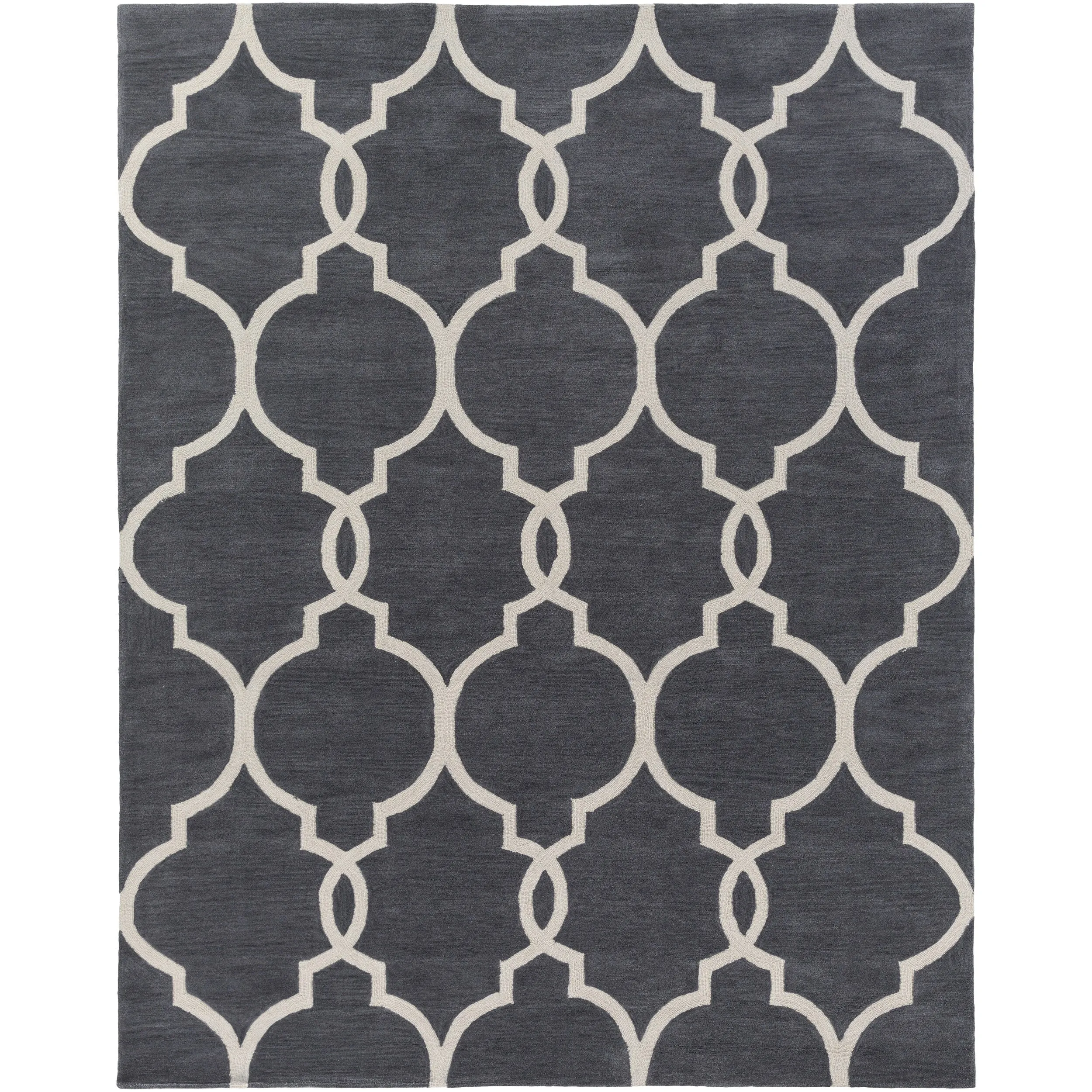 Hand-Tufted Frome Moroccan Trellis Area Rug