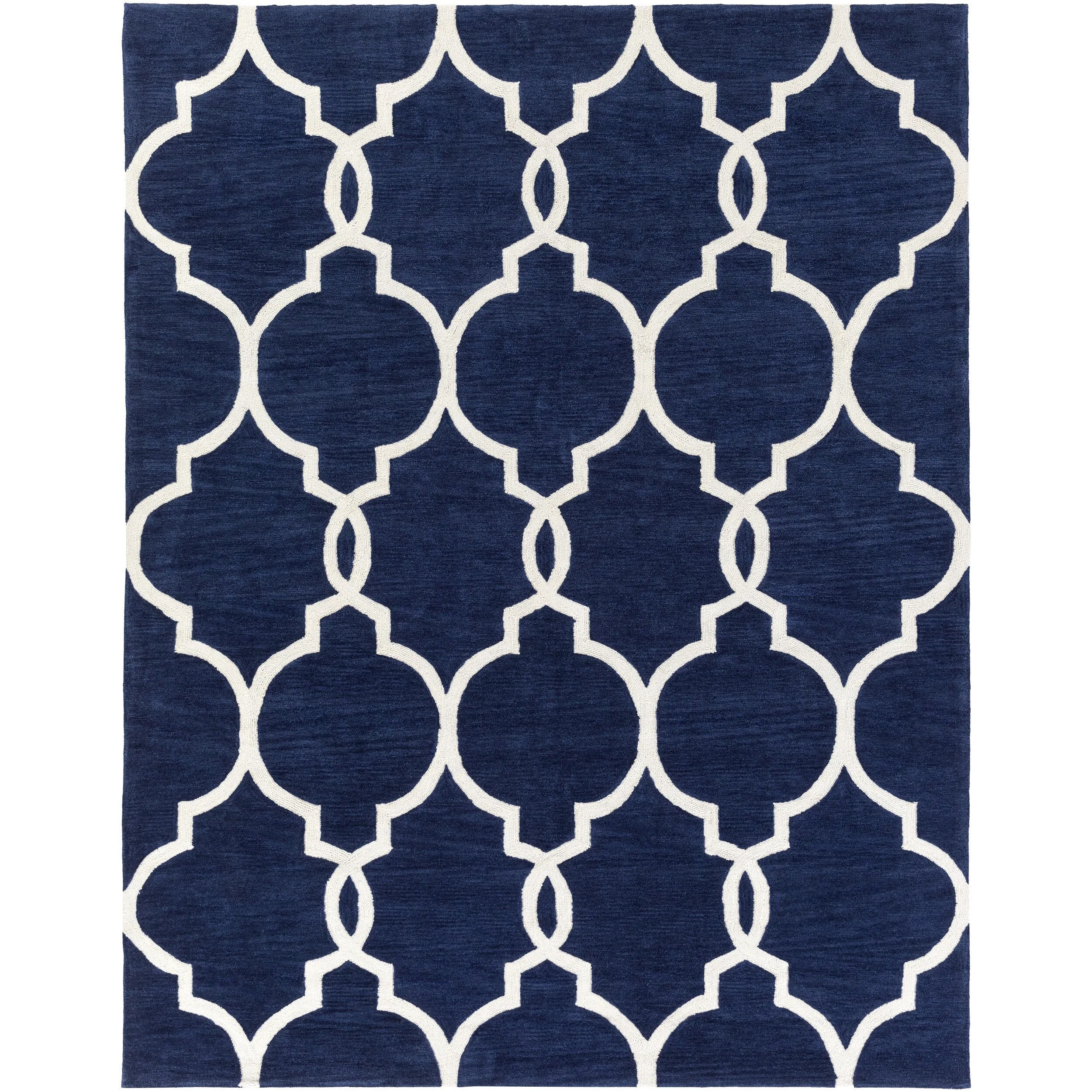 Hand-Tufted Frome Moroccan Trellis Area Rug