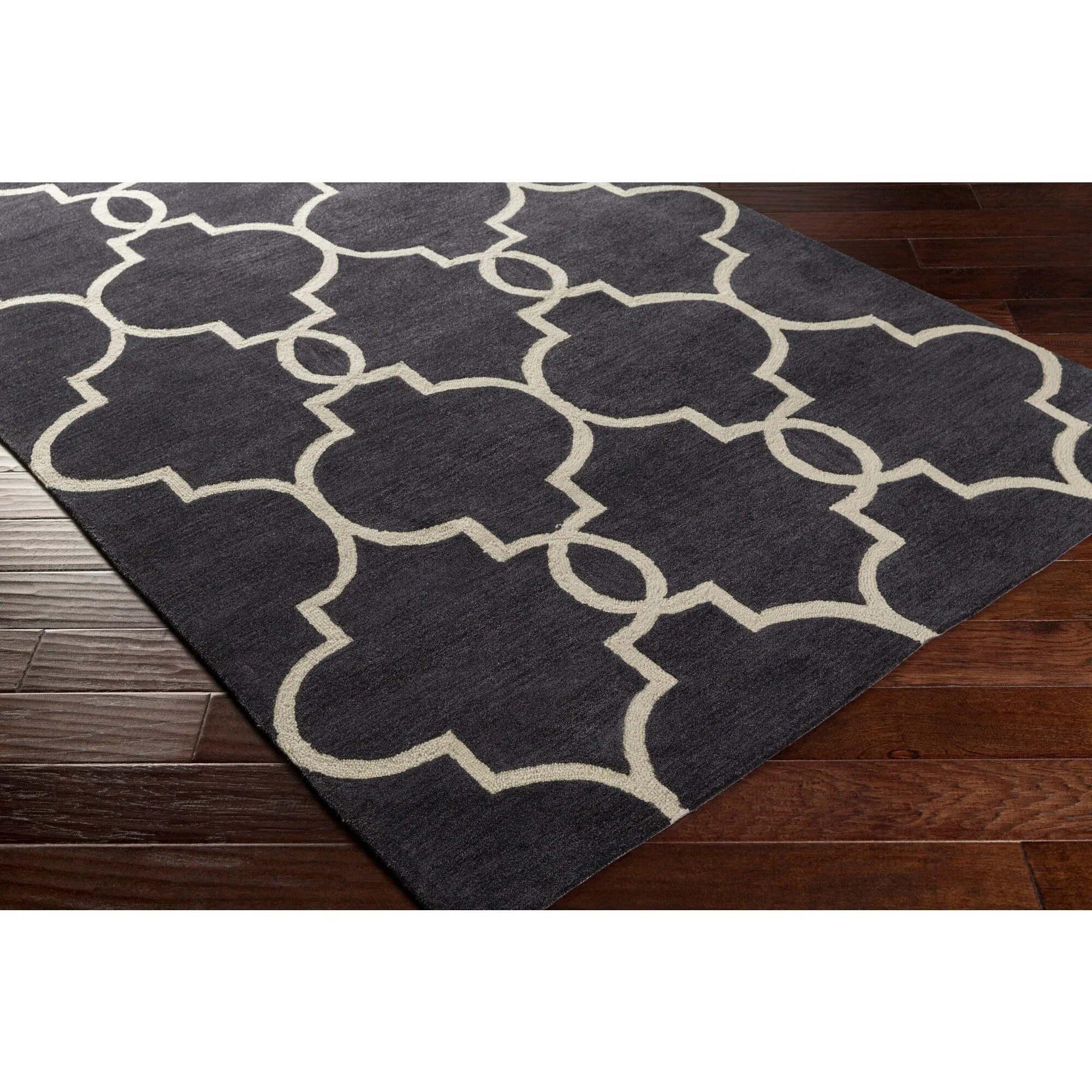 Hand-Tufted Frome Moroccan Trellis Area Rug