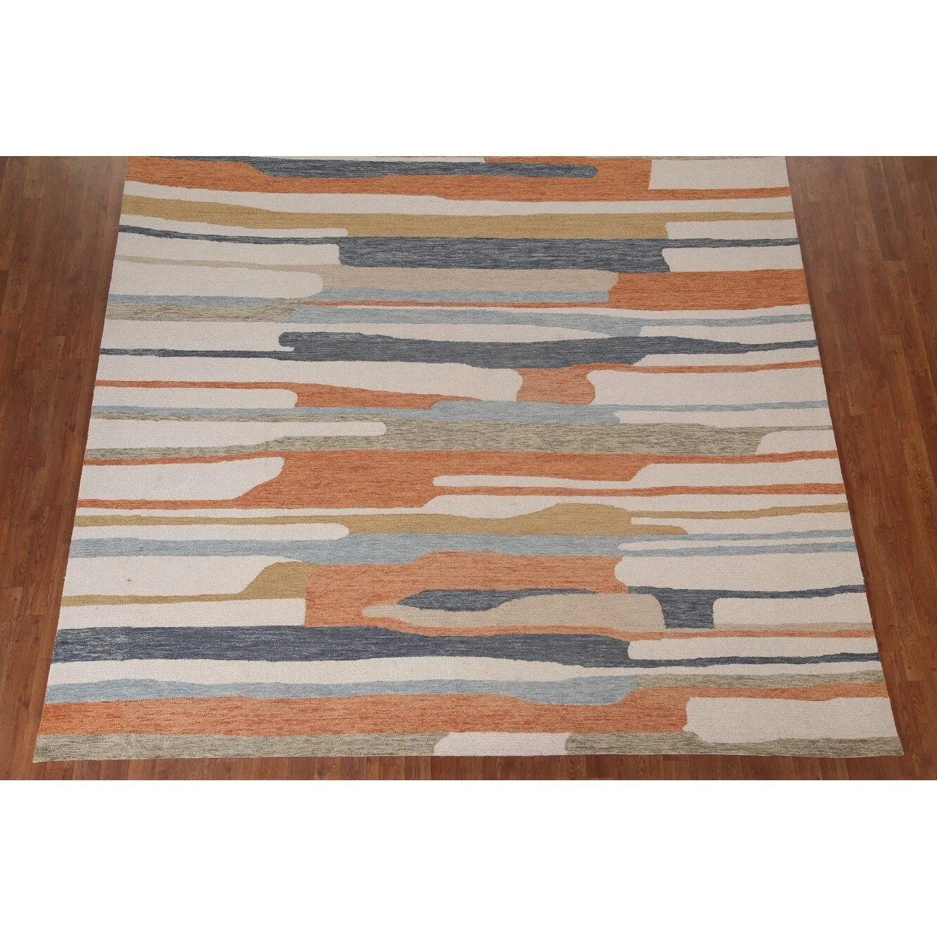 Hand-Tufted Modern Oriental Rug Abstract Contemporary Carpet