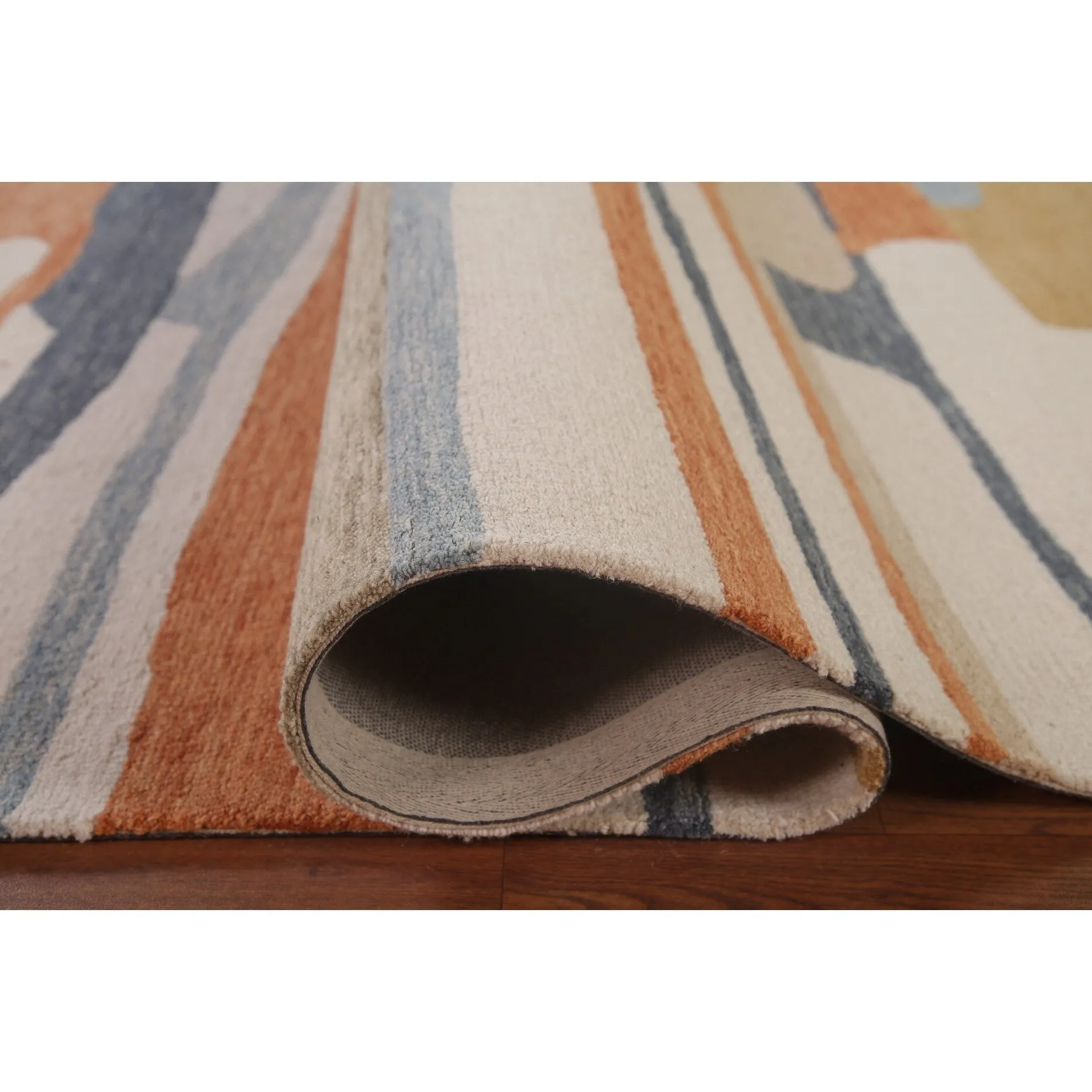 Hand-Tufted Modern Oriental Rug Abstract Contemporary Carpet