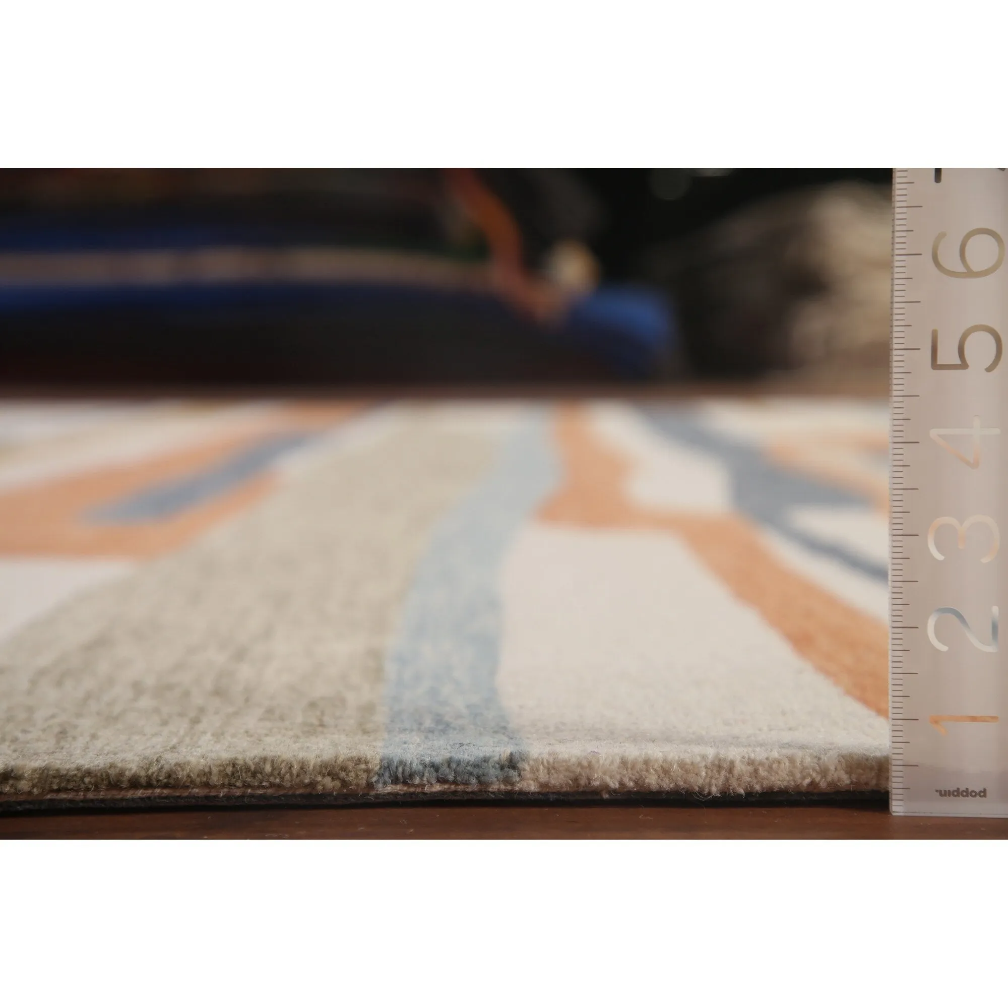 Hand-Tufted Modern Oriental Rug Abstract Contemporary Carpet