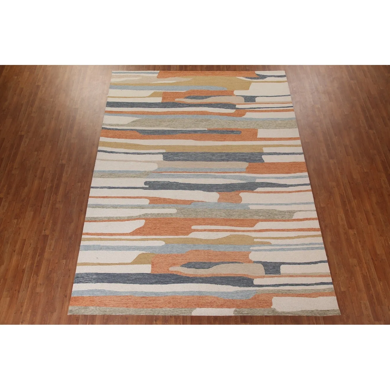 Hand-Tufted Modern Oriental Rug Abstract Contemporary Carpet
