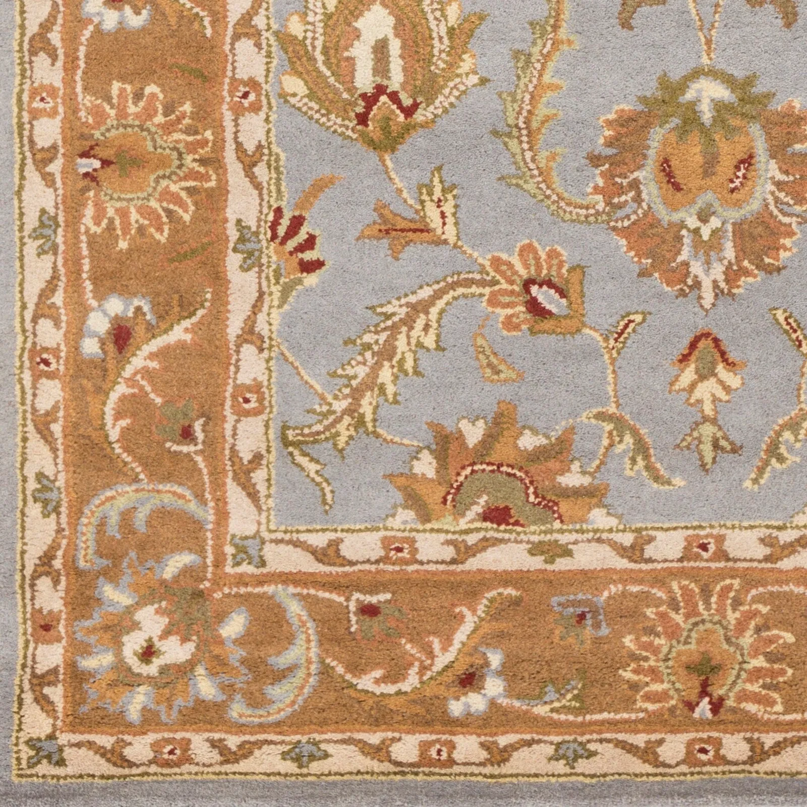 Hand-Tufted Nikki Bordered Traditional Wool Rug