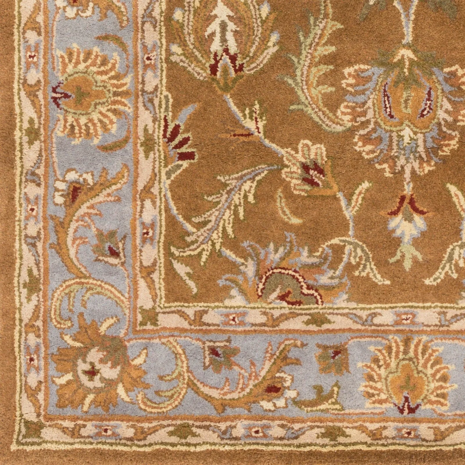 Hand-Tufted Nikki Bordered Traditional Wool Rug