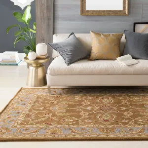 Hand-Tufted Nikki Bordered Traditional Wool Rug