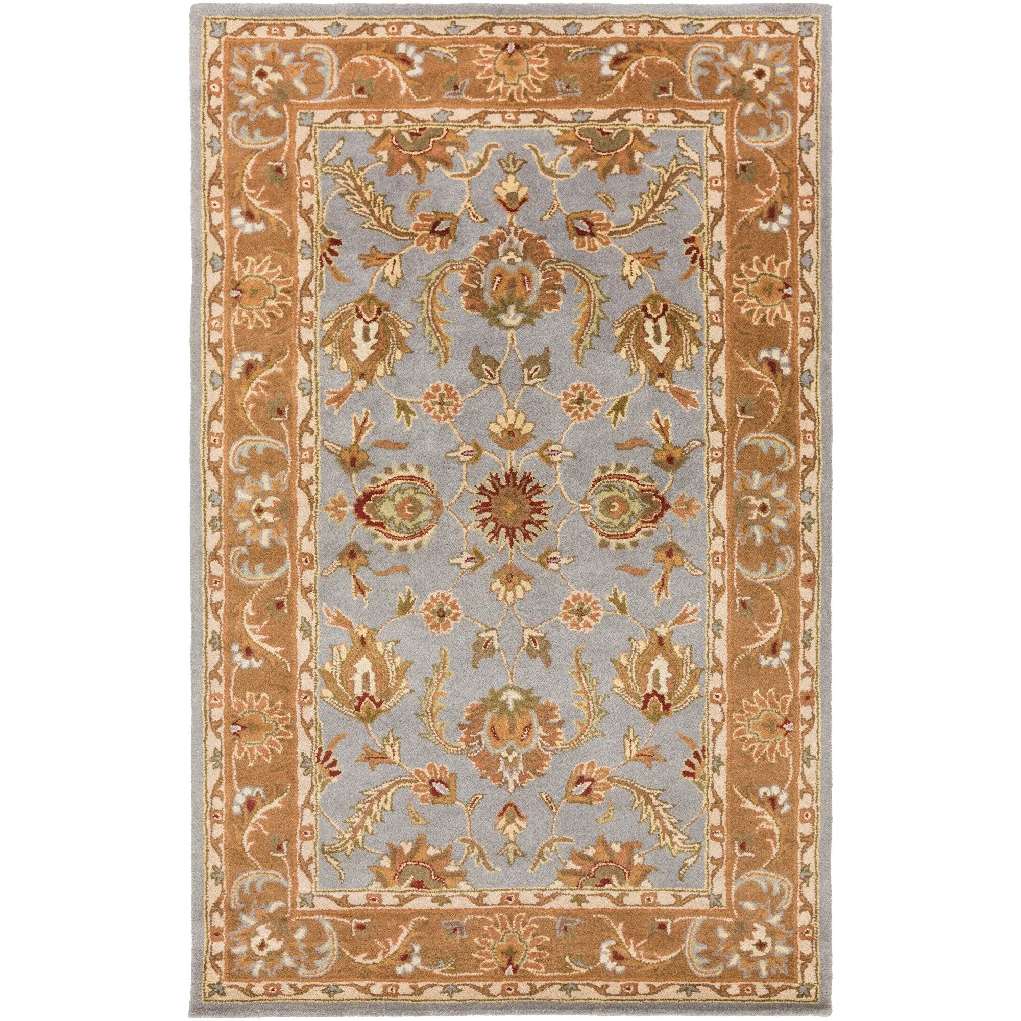 Hand-Tufted Nikki Bordered Traditional Wool Rug