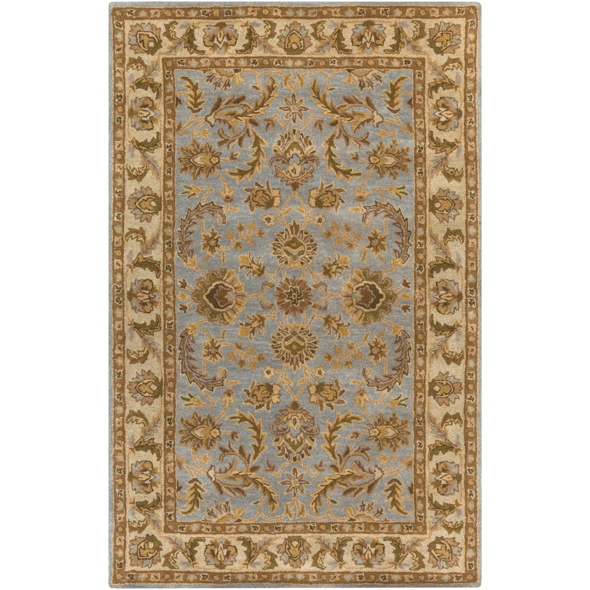 Hand-Tufted Ollie Traditional Border Accent Rug