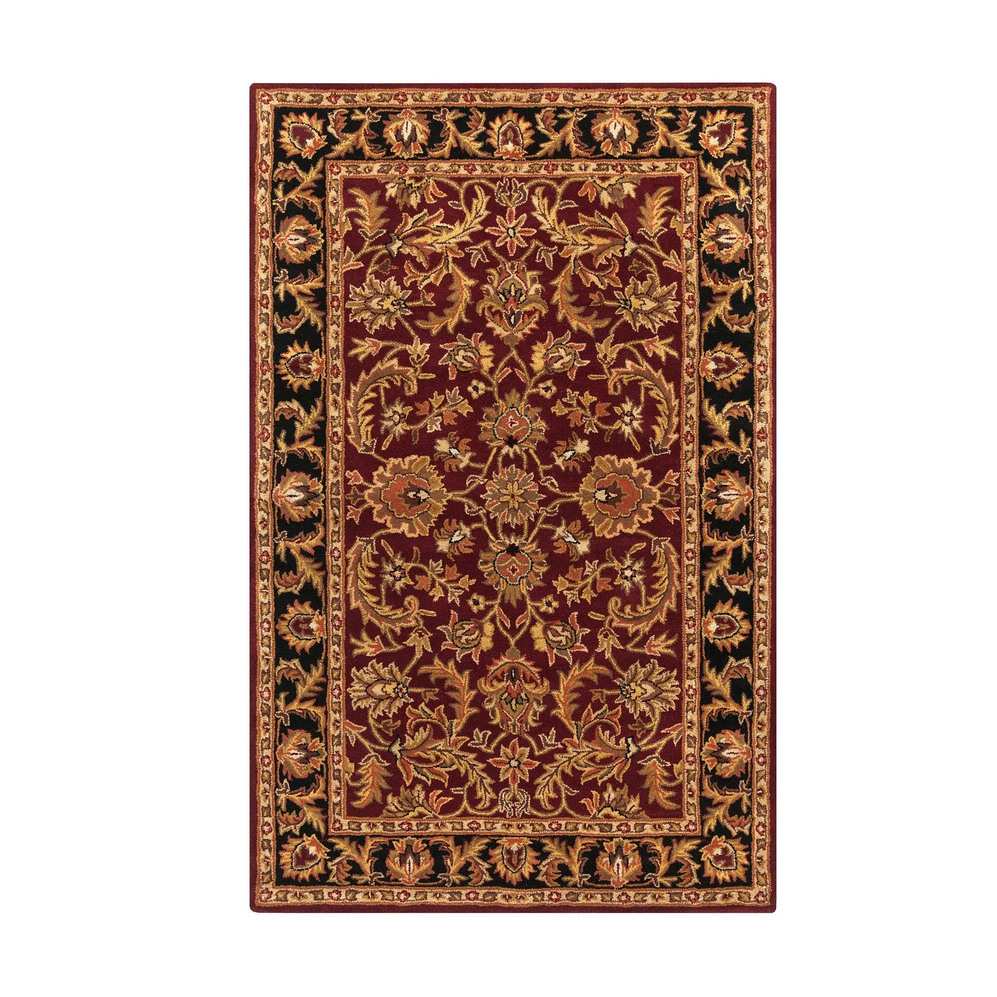 Hand-Tufted Ollie Traditional Border Accent Rug