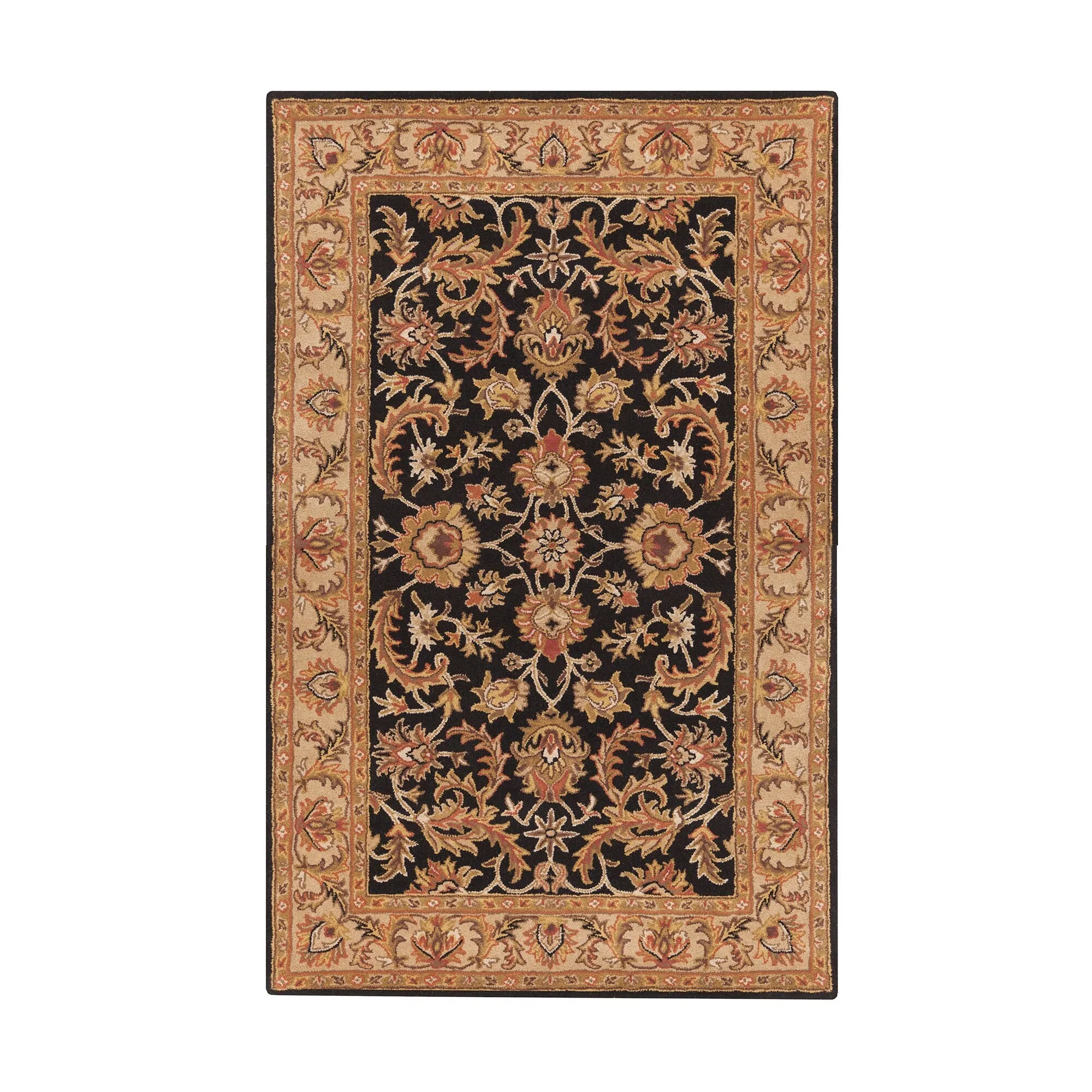 Hand-Tufted Ollie Traditional Border Accent Rug