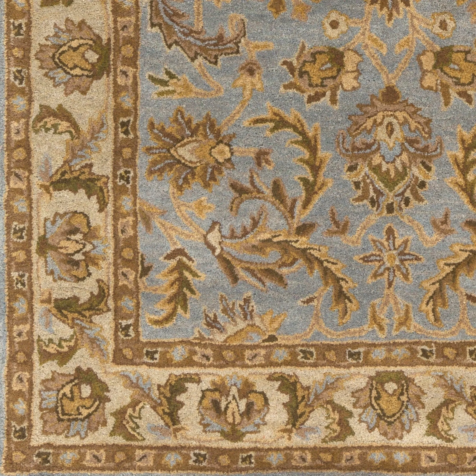 Hand-Tufted Ollie Traditional Border Accent Rug