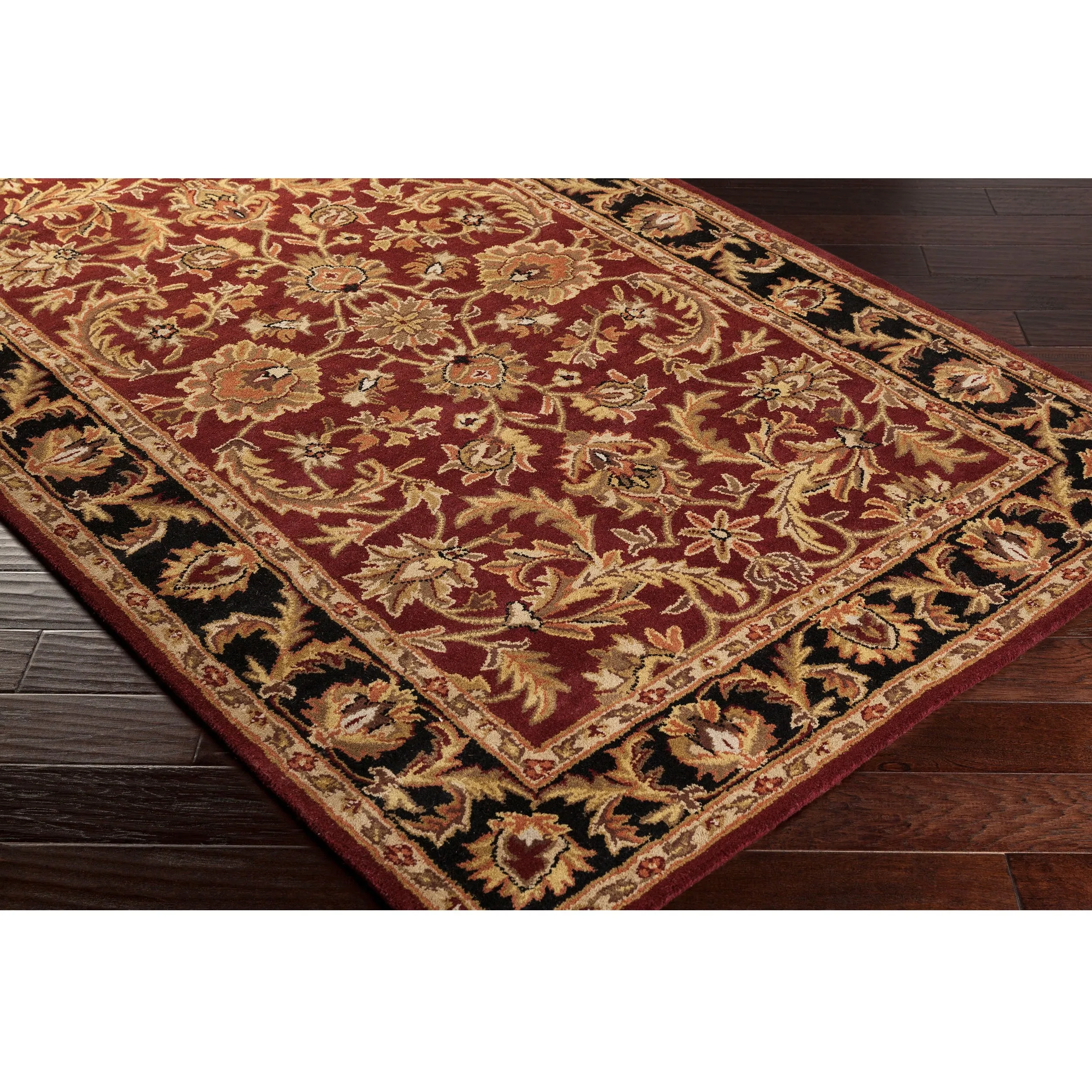 Hand-Tufted Ollie Traditional Border Accent Rug
