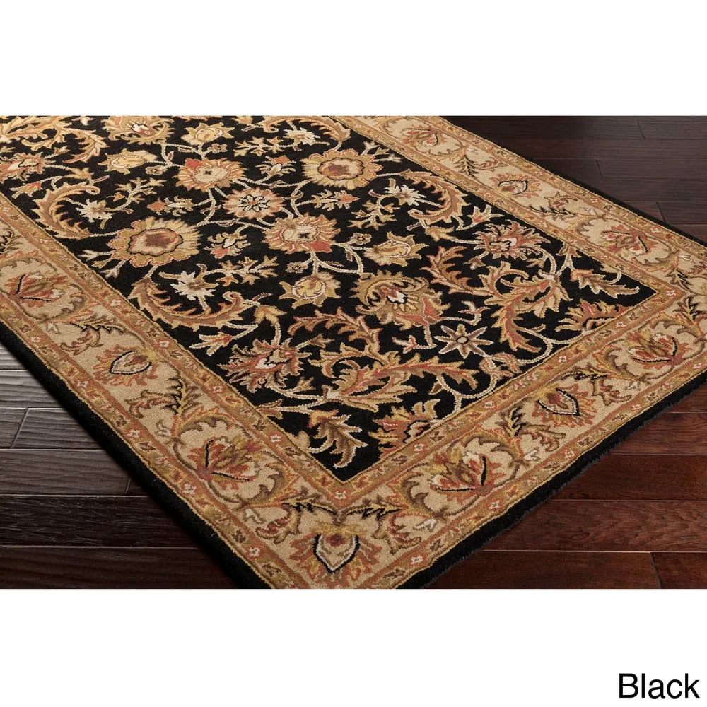 Hand-Tufted Ollie Traditional Border Rug
