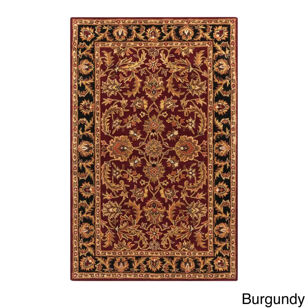 Hand-Tufted Ollie Traditional Border Rug