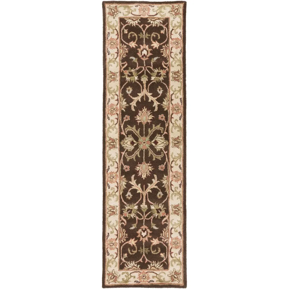 Hand-Tufted Reno Traditonal Bordered Wool Rug