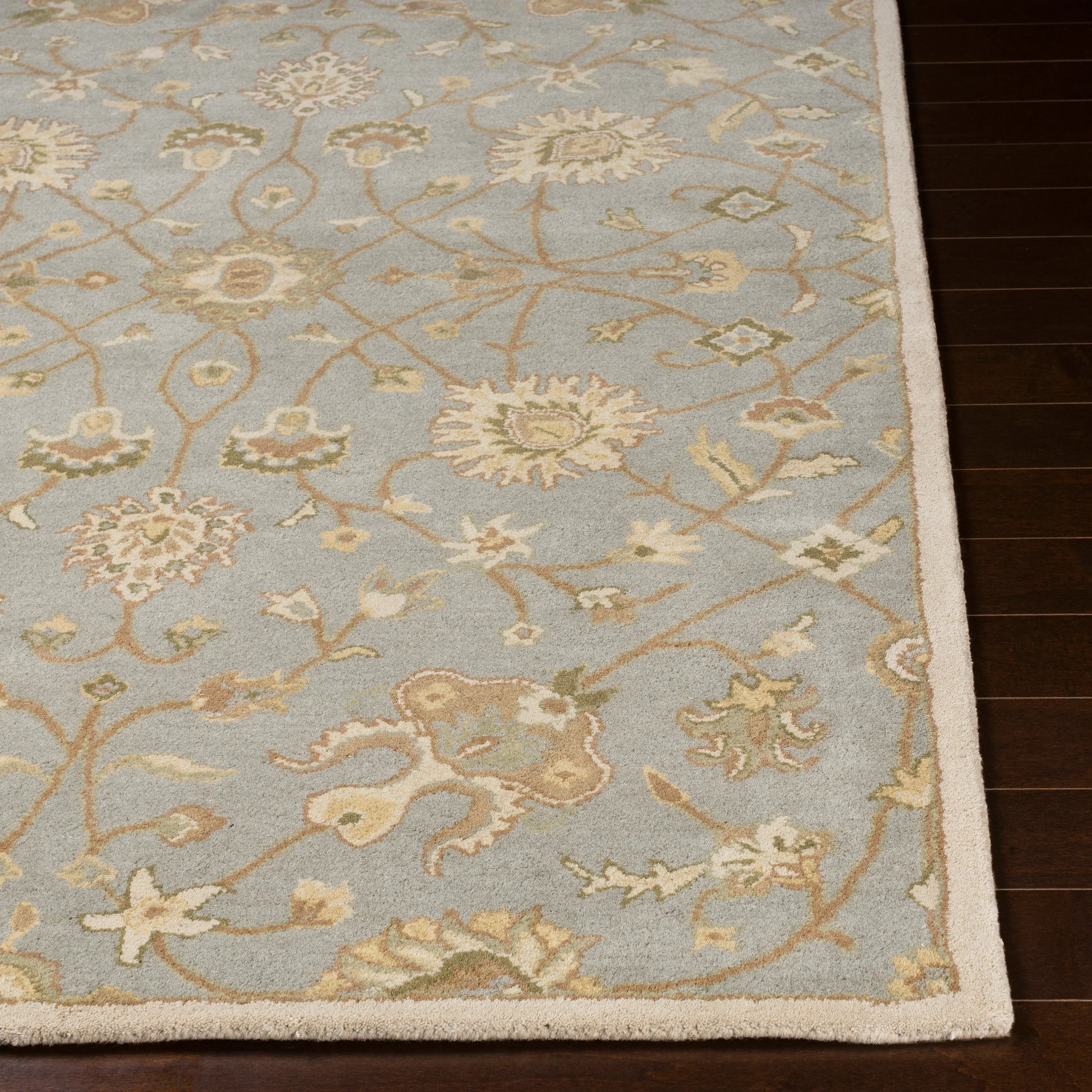 Hand-tufted Trey Traditional Wool Area Rug