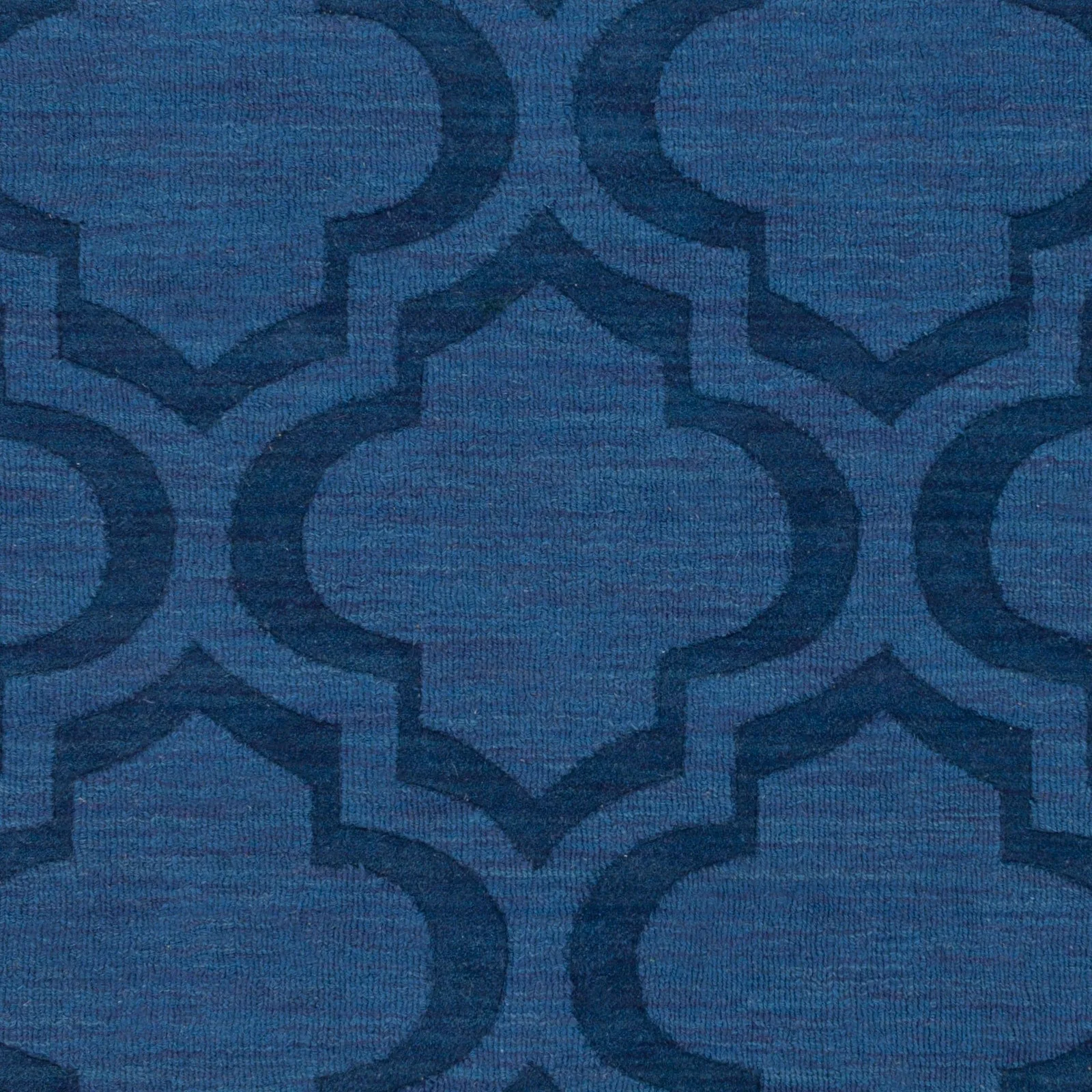 Hand-Woven Ali Tone-on-Tone Moroccan Trellis Wool Rug