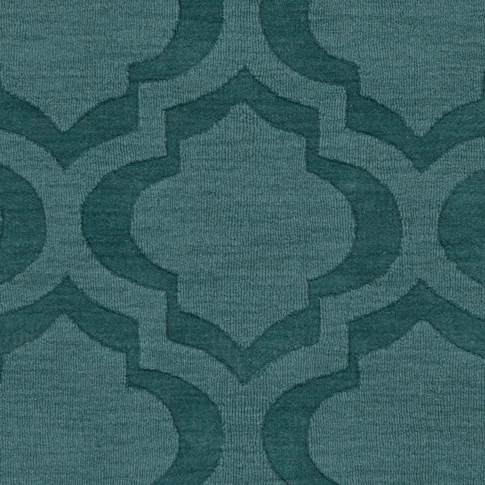 Hand-Woven Ali Tone-on-Tone Moroccan Trellis Wool Rug