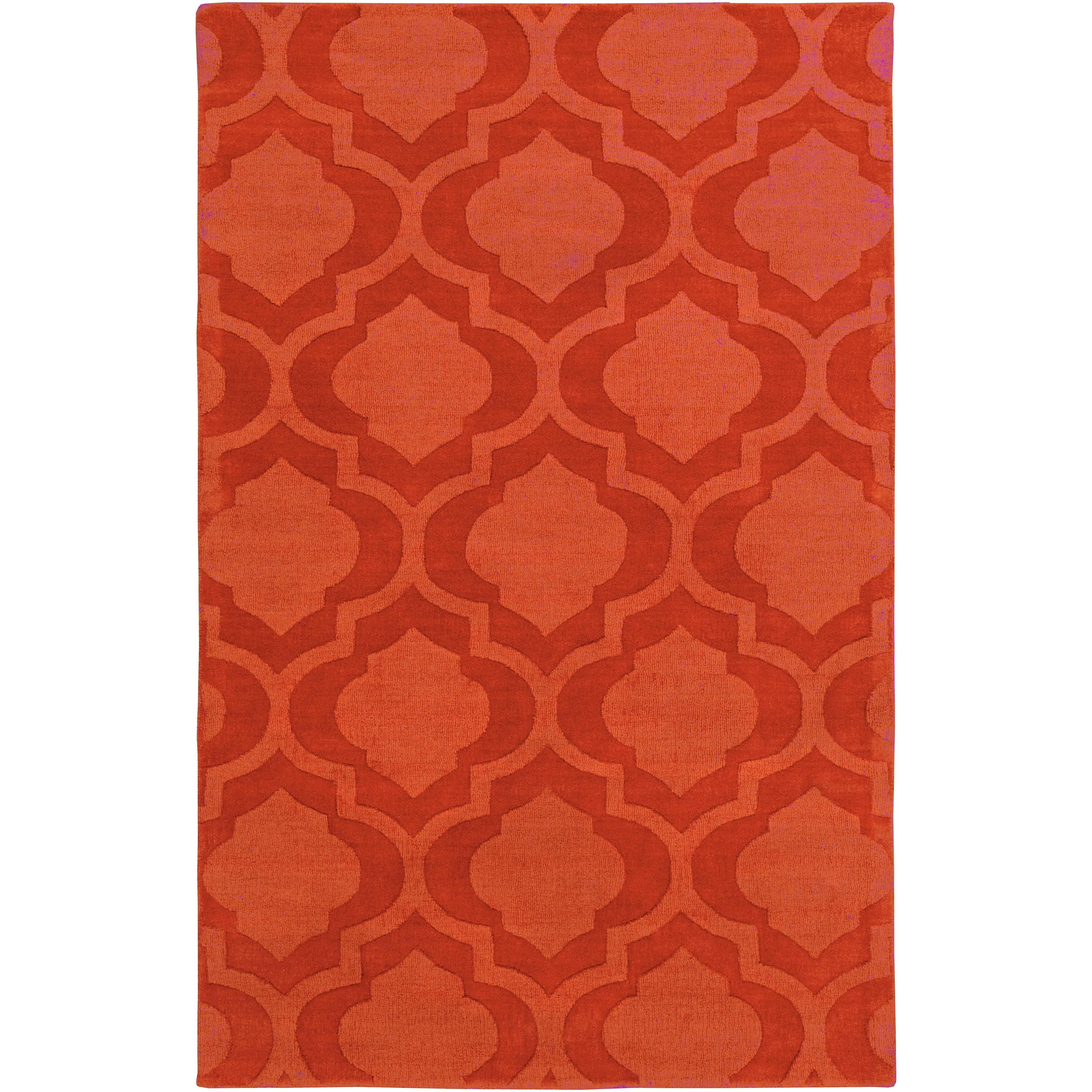 Hand-Woven Ali Tone-on-Tone Moroccan Trellis Wool Rug