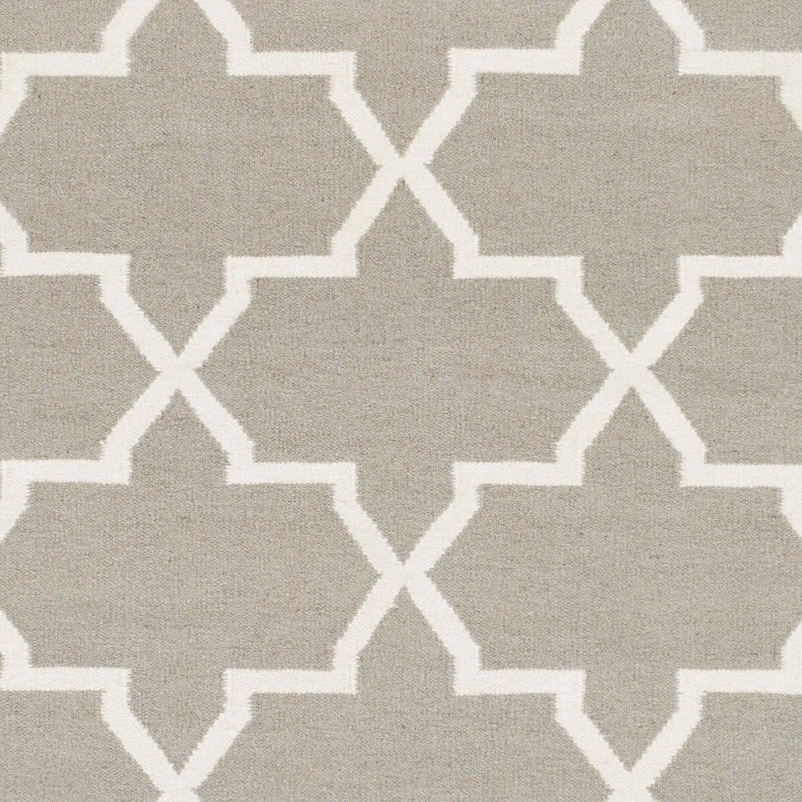Hand-Woven Carlisle Moroccan Tile Reversible Flatweave Wool Rug