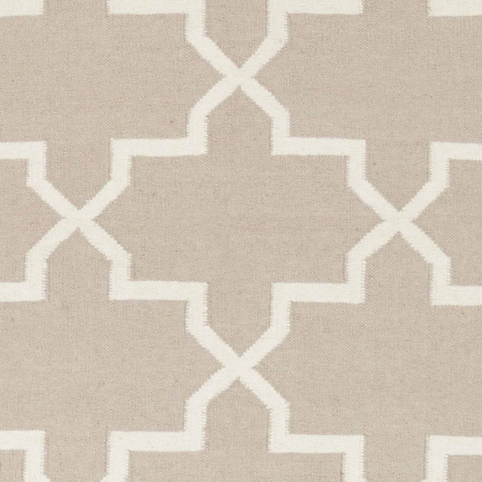 Hand-Woven Carlisle Moroccan Tile Reversible Flatweave Wool Rug