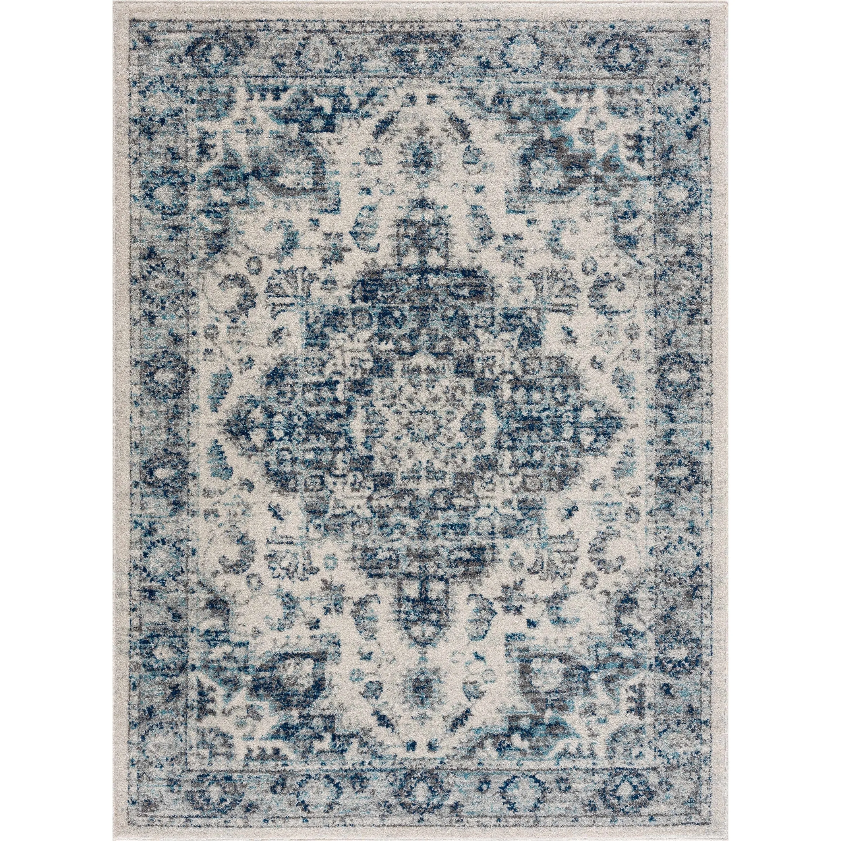 Hauteloom Istanbul Collection Vintage Oriental Traditional Medallion Area Rug