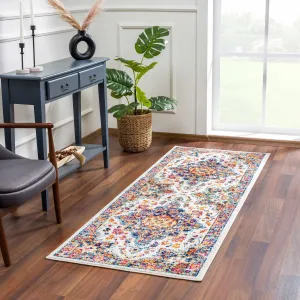 Hauteloom Istanbul Collection Vintage Oriental Traditional Medallion Area Rug