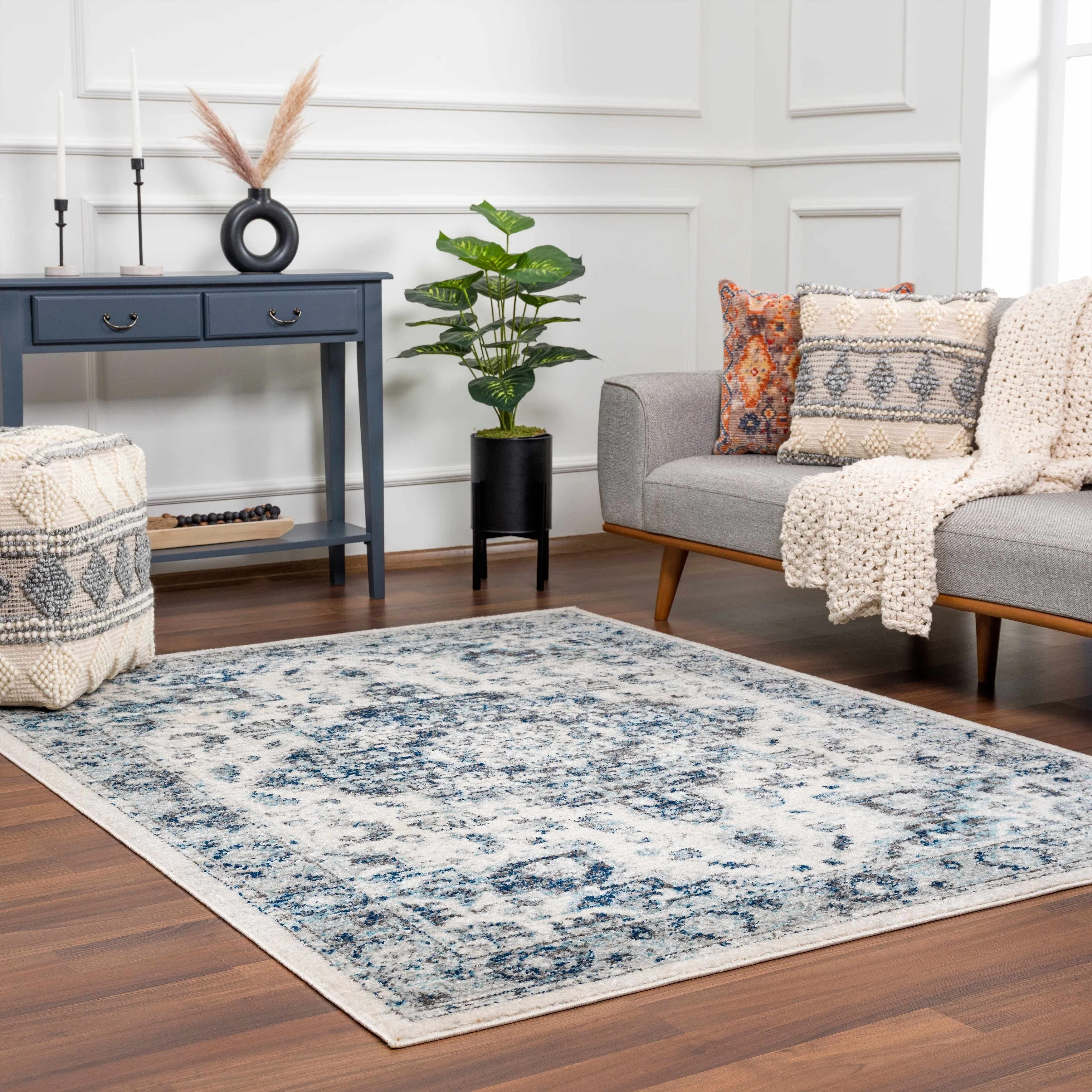 Hauteloom Istanbul Collection Vintage Oriental Traditional Medallion Area Rug