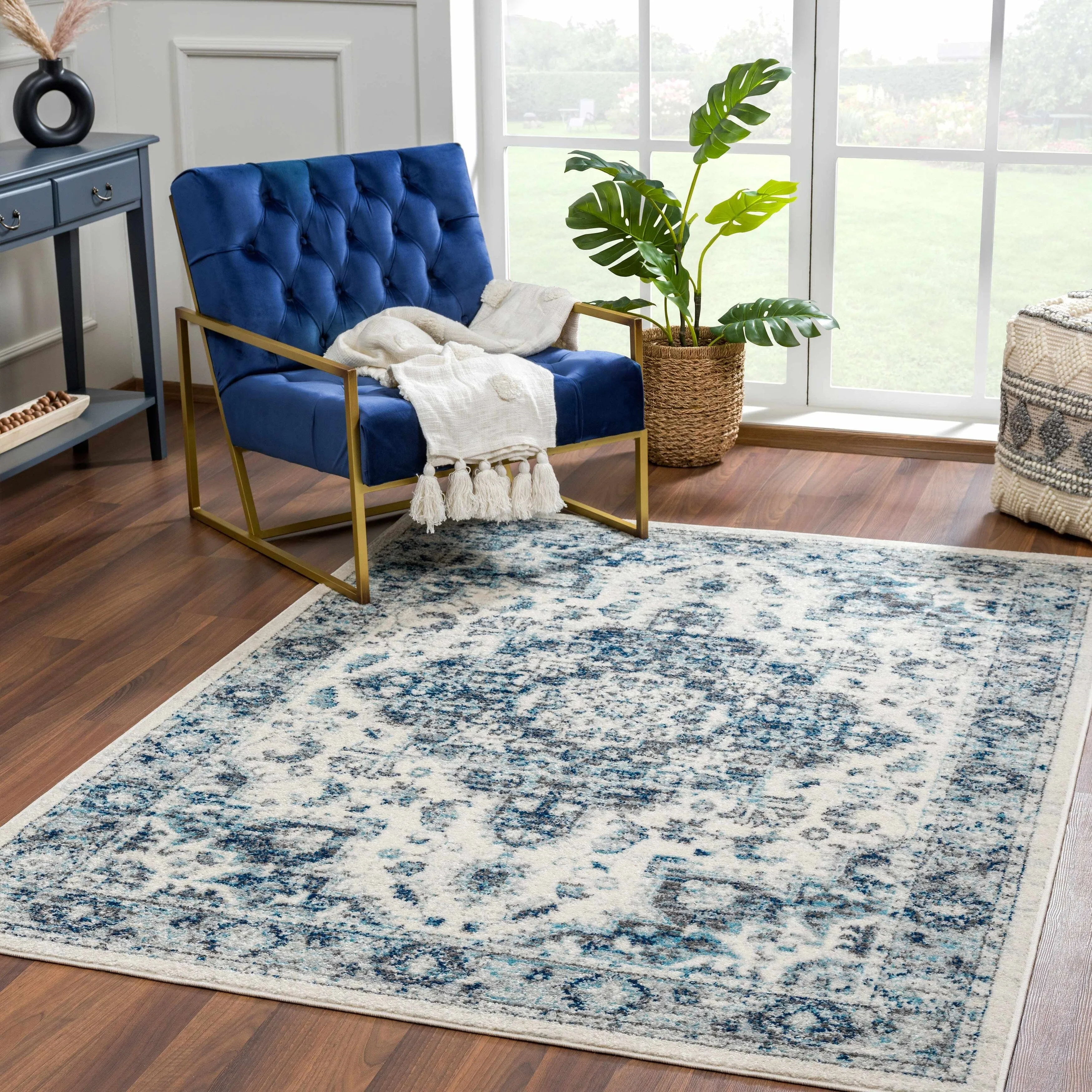 Hauteloom Istanbul Collection Vintage Oriental Traditional Medallion Area Rug
