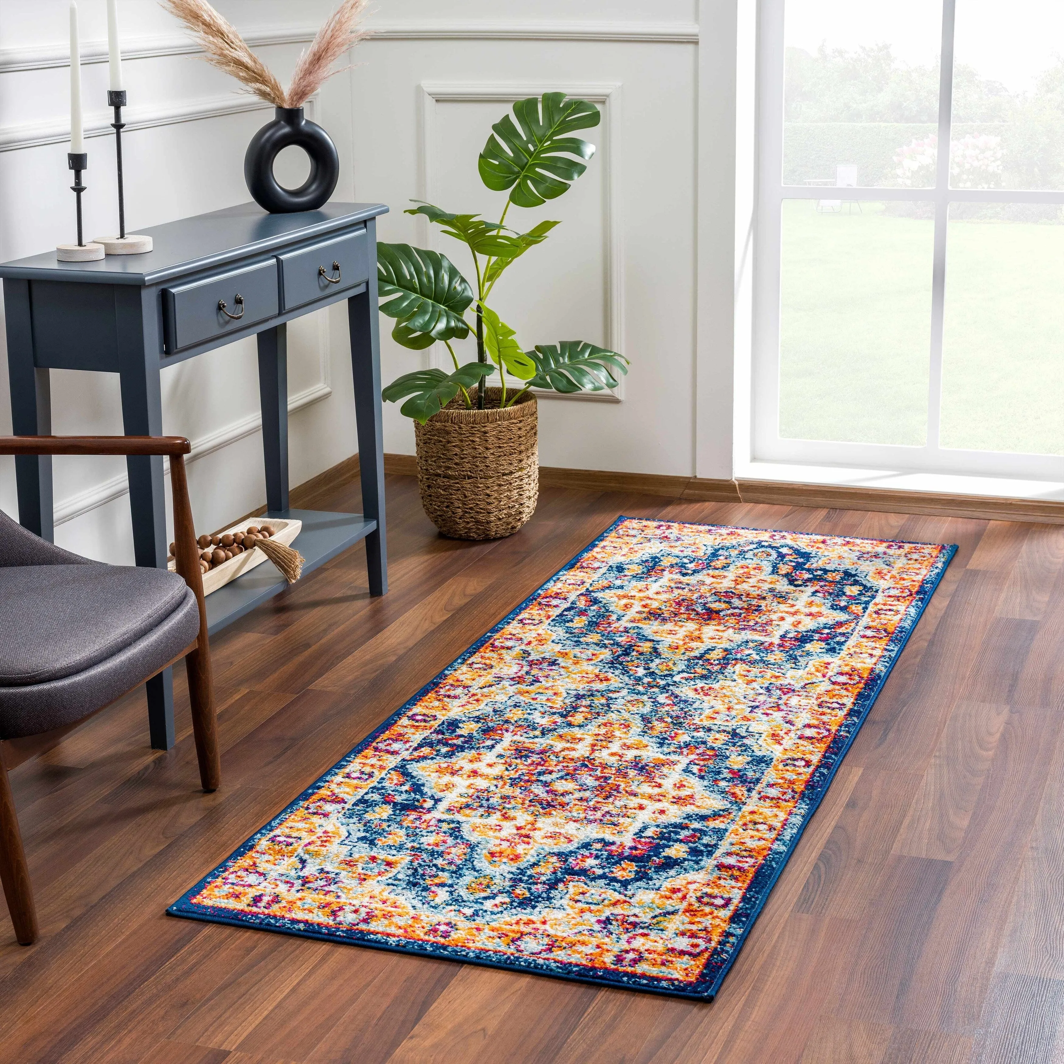 Hauteloom Istanbul Collection Vintage Oriental Traditional Medallion Area Rug