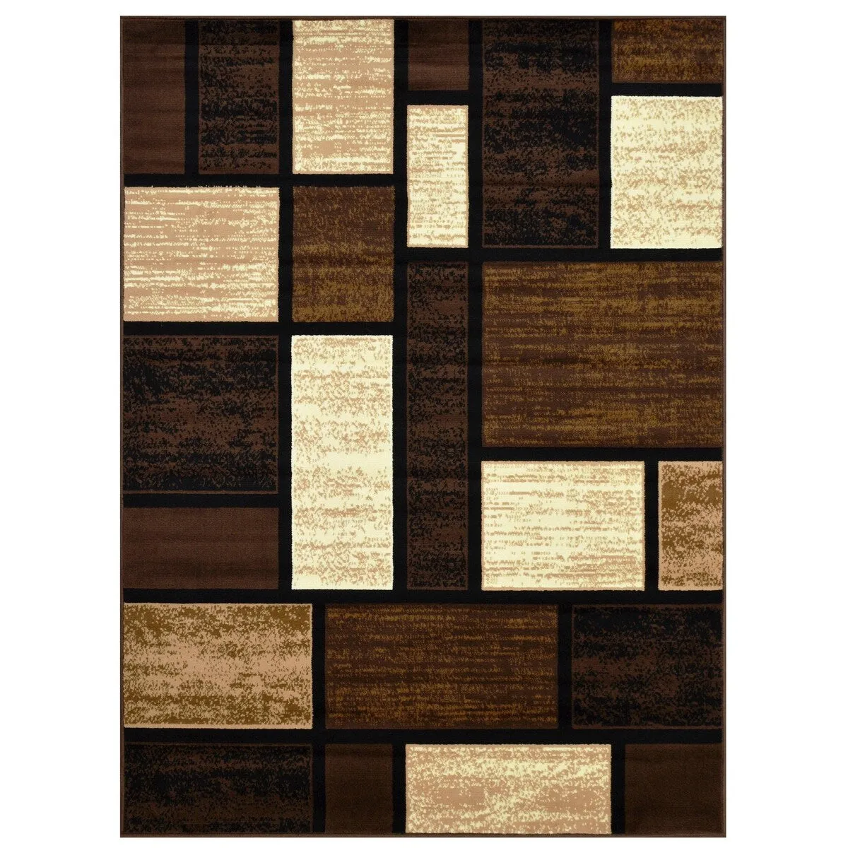 HR Square Pattern Area Rug Geometric Pattern Modern