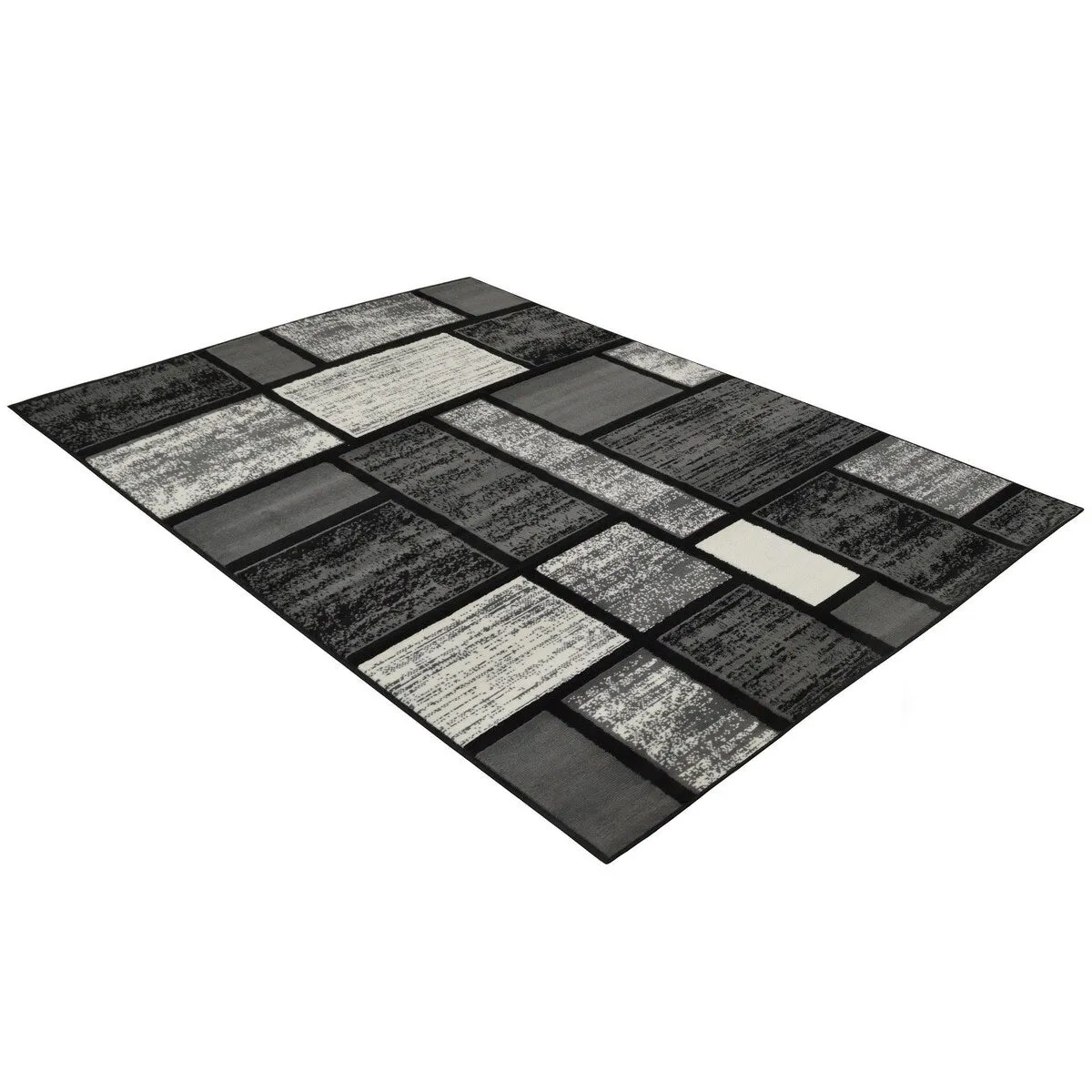 HR Square Pattern Area Rug Geometric Pattern Modern
