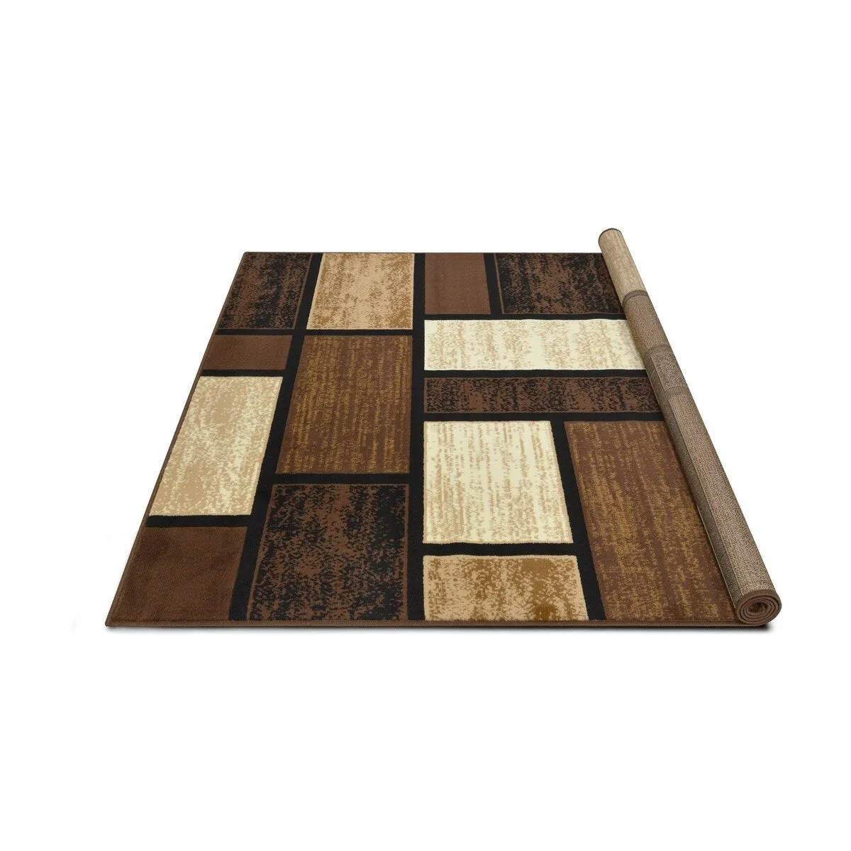 HR Square Pattern Area Rug Geometric Pattern Modern