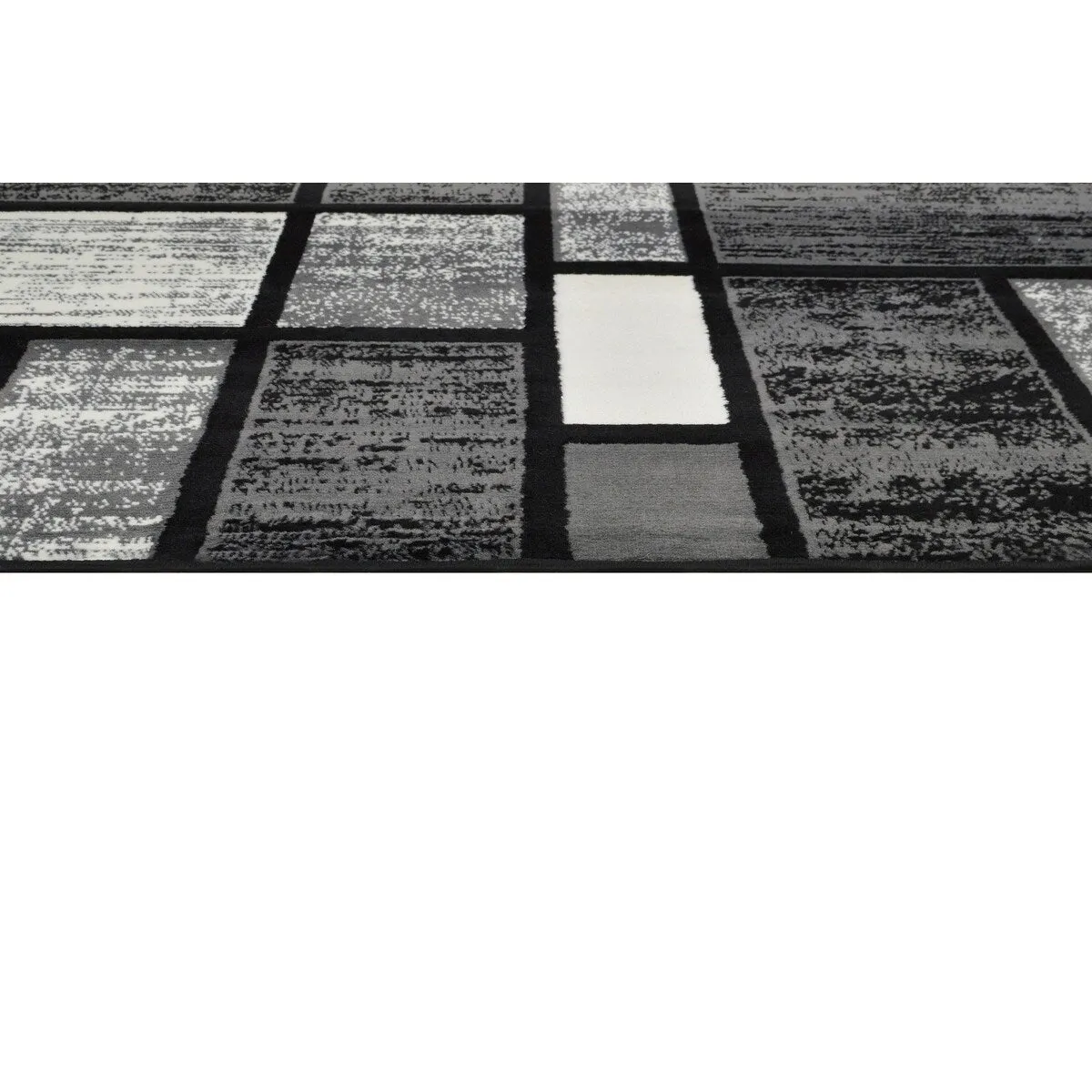 HR Square Pattern Area Rug Geometric Pattern Modern
