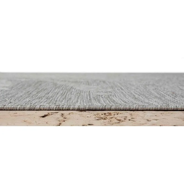HR Waterproof Abstract Outdoor Rug - Stain and Fade-Resistant - Gray/Multicolor