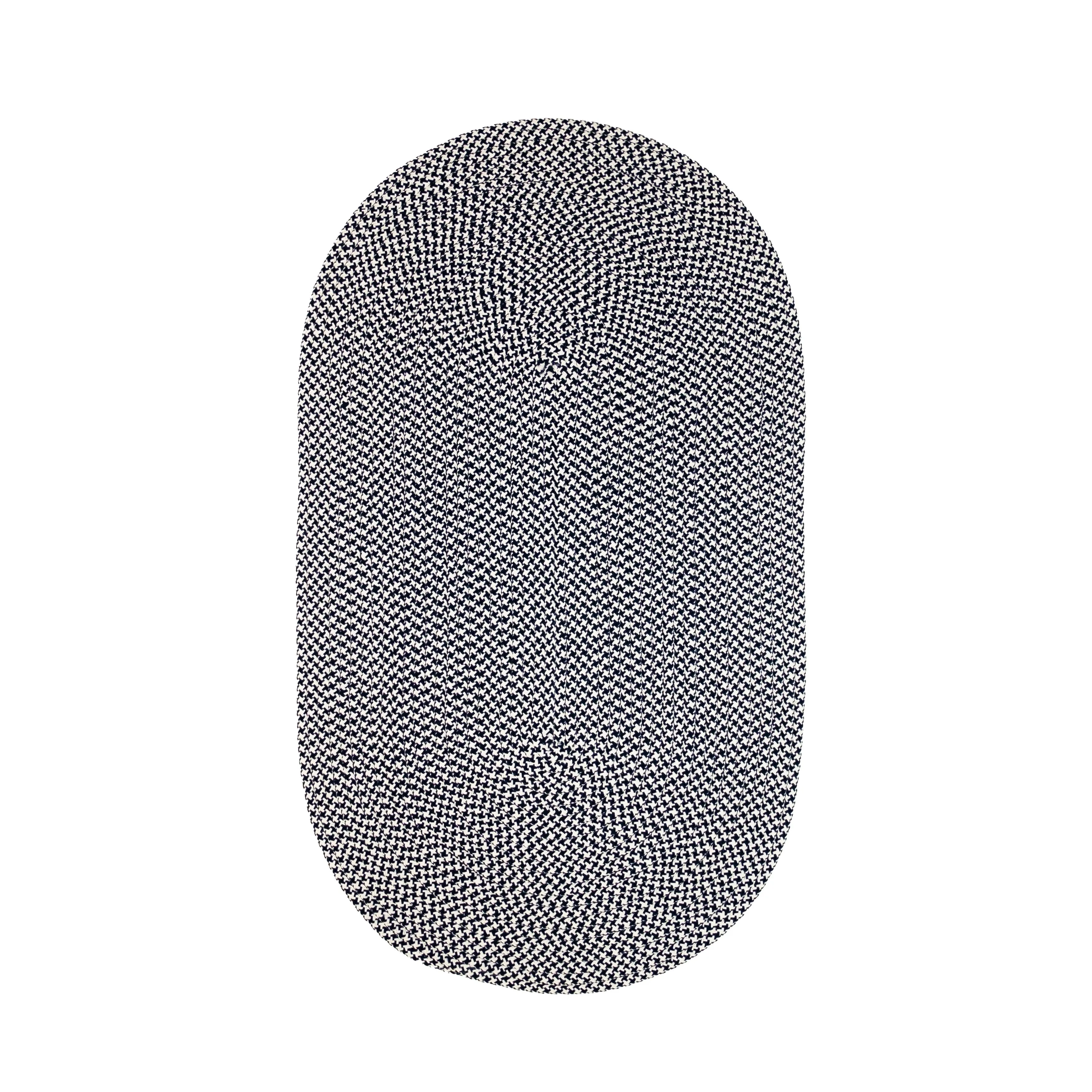 In-Outdoor Milton Houndstooth Tweed Braided Area Rug