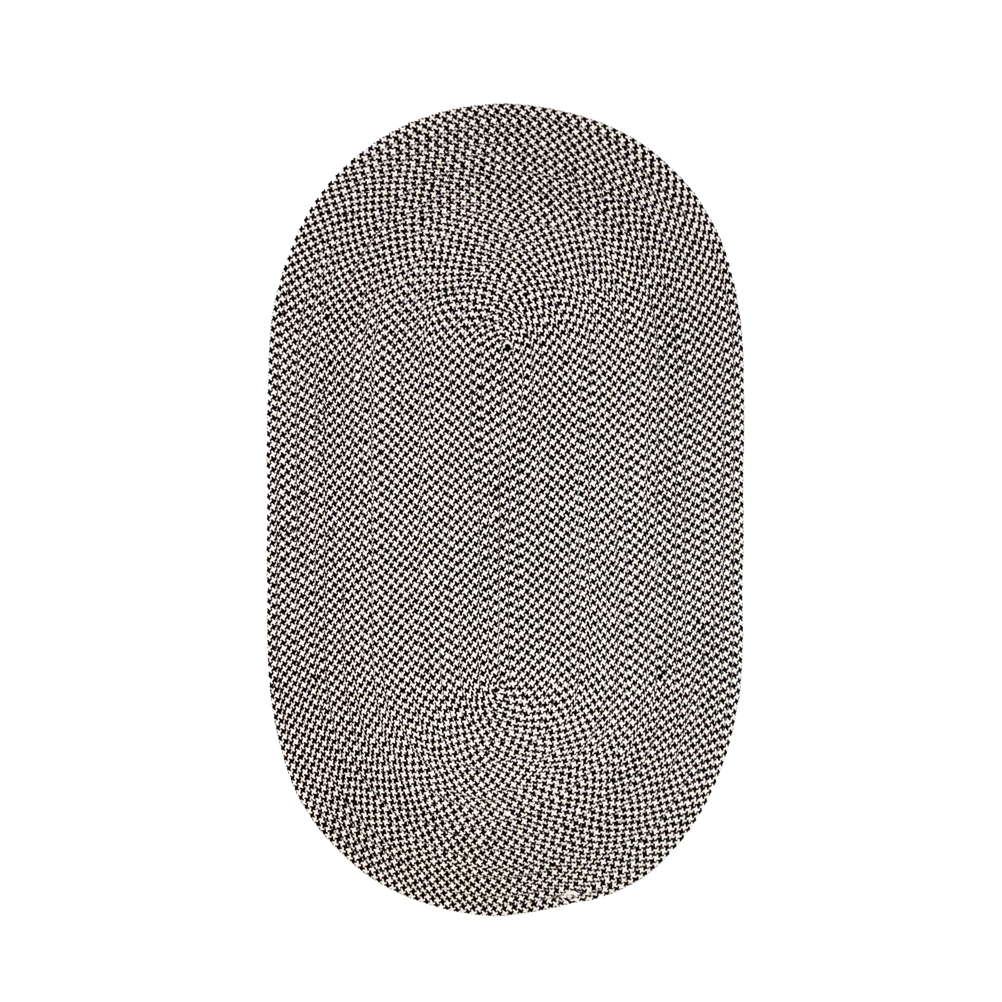 In-Outdoor Milton Houndstooth Tweed Braided Area Rug