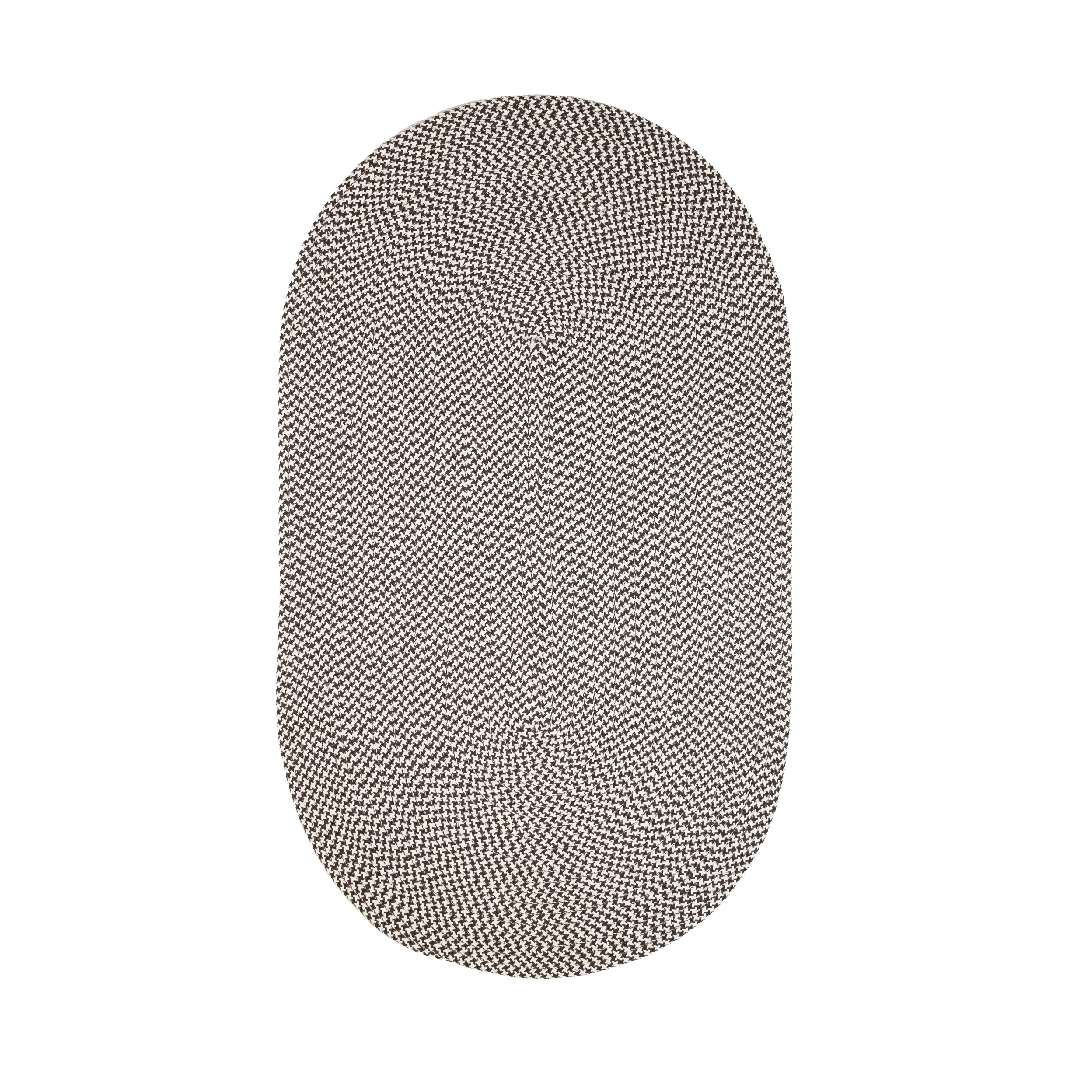 In-Outdoor Milton Houndstooth Tweed Braided Area Rug